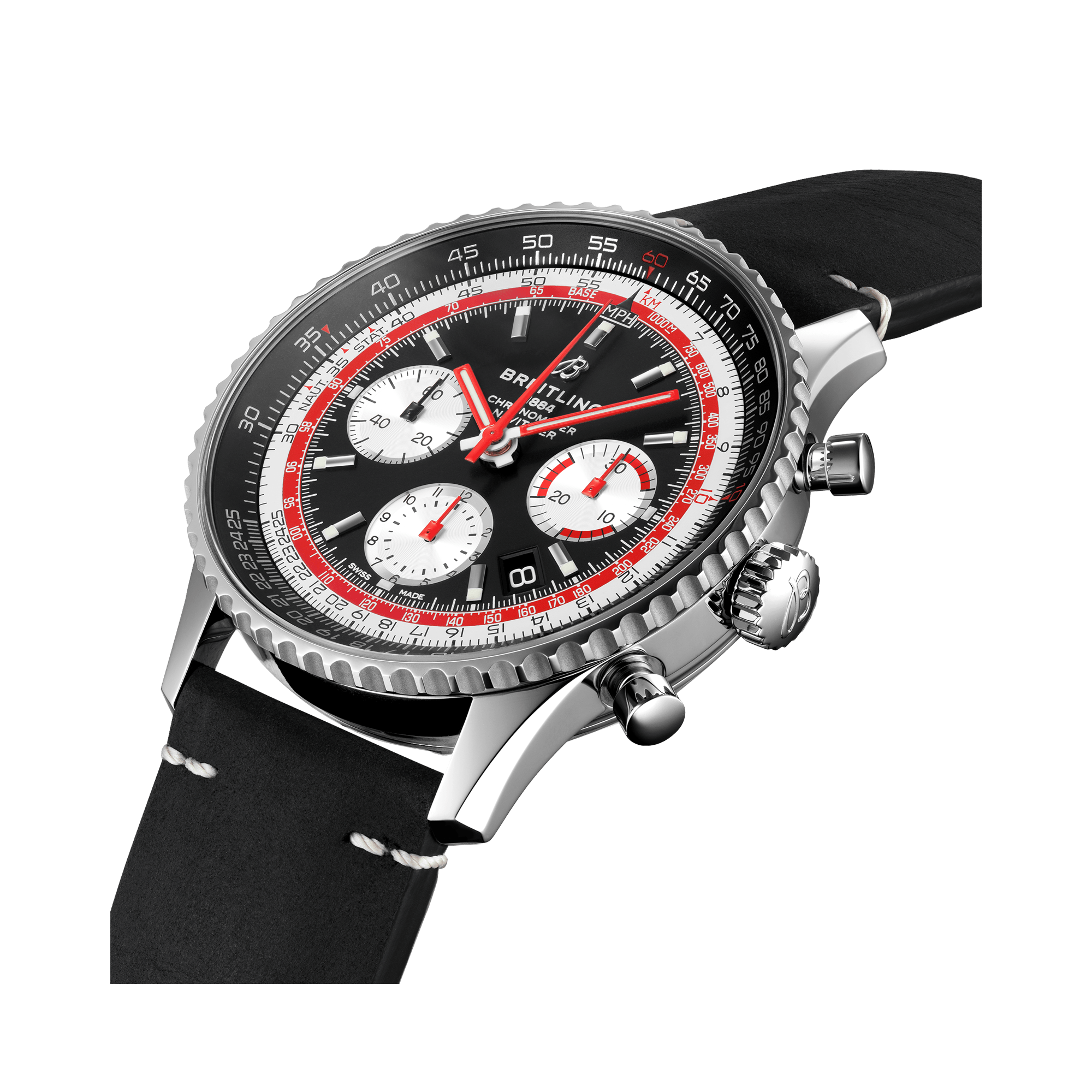 Breitling Navitimer B01 Chronograph 43 Swissair 43mm, Black Dial, Chronograph Numerals_3