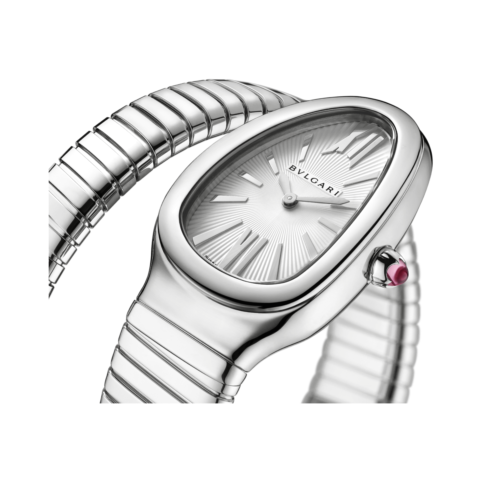 Bvlgari Serpenti Tubogas 35mm, Silver Dial, Baton & Roman Numerals_3