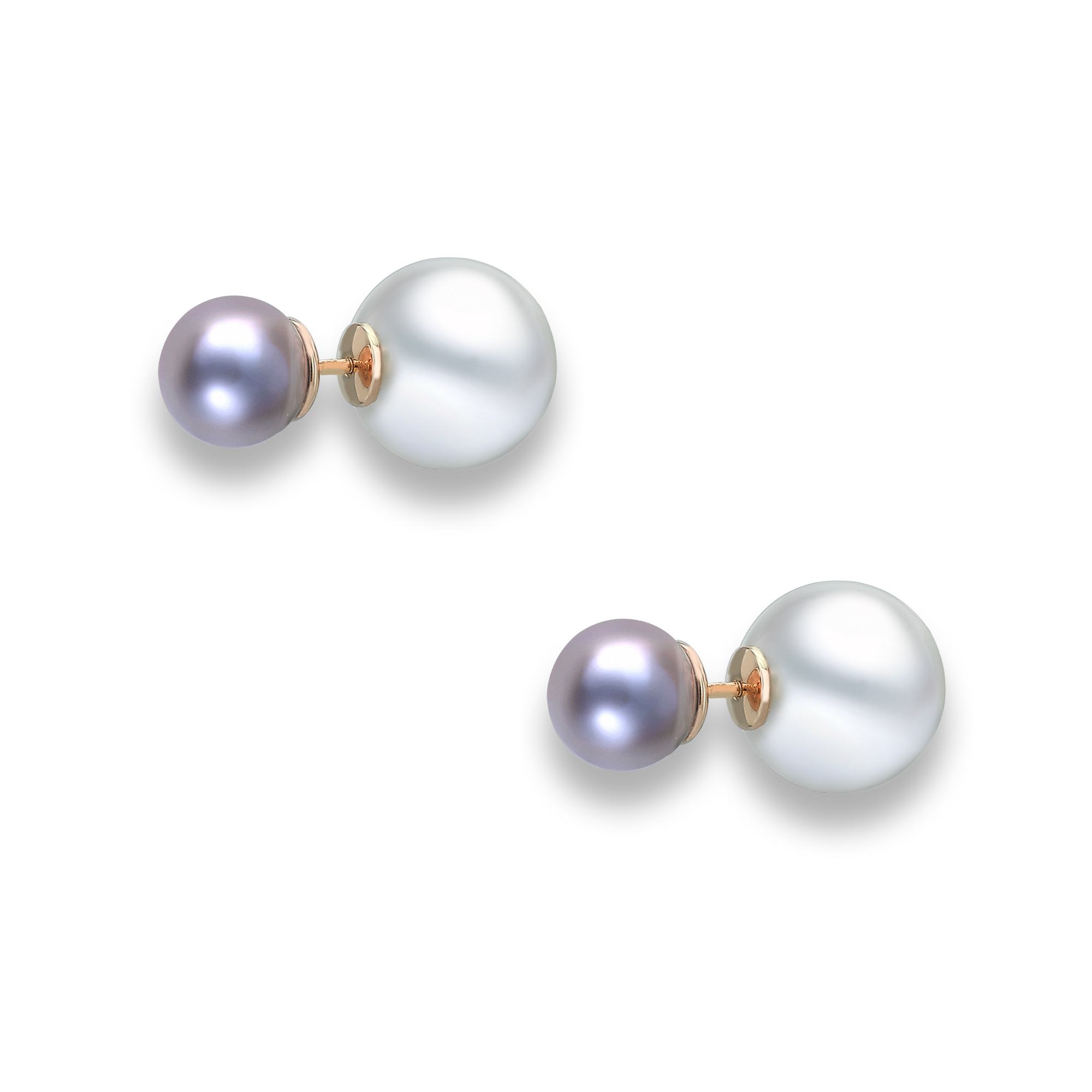 South Sea Pearl Earrings Stud Earrings with Freshwater Pearls_2