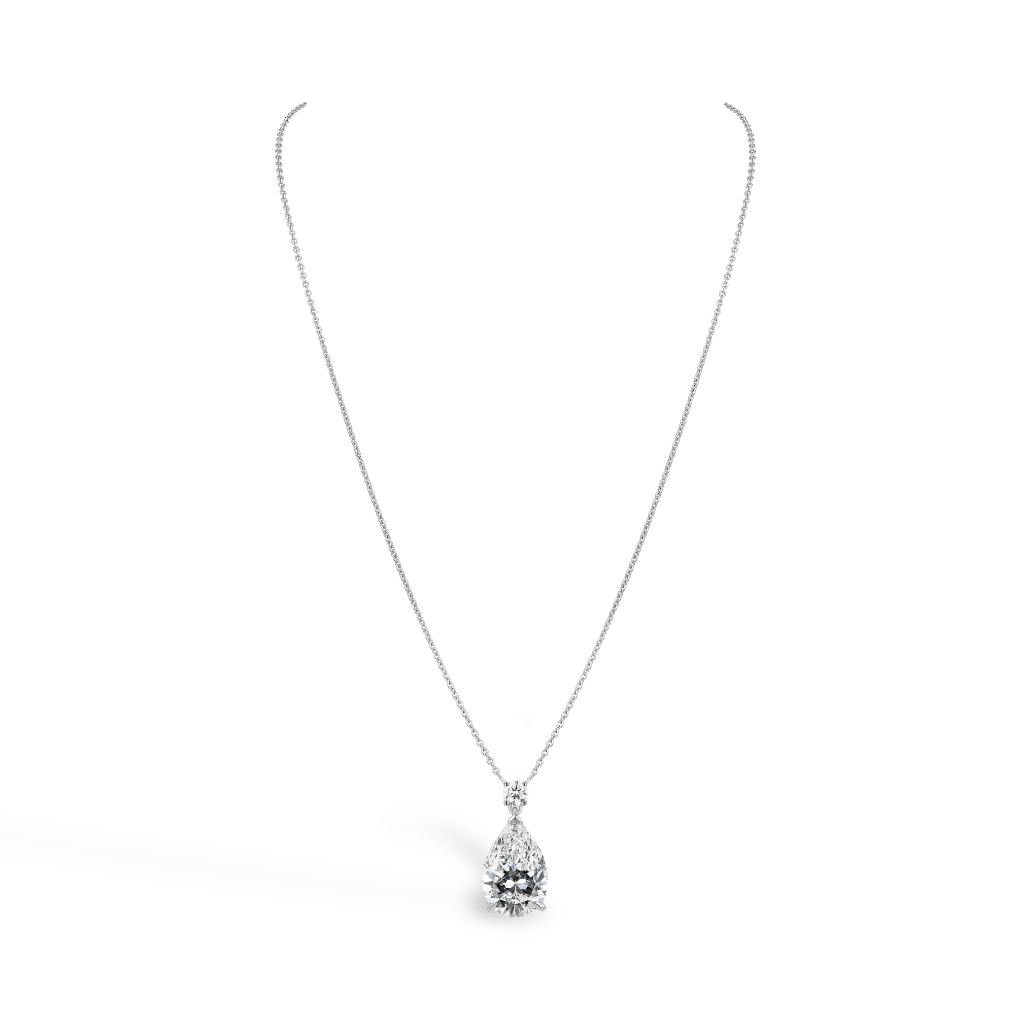 Pear-shaped Diamond Pendant Pear shape Cut, Three Claw Set_2