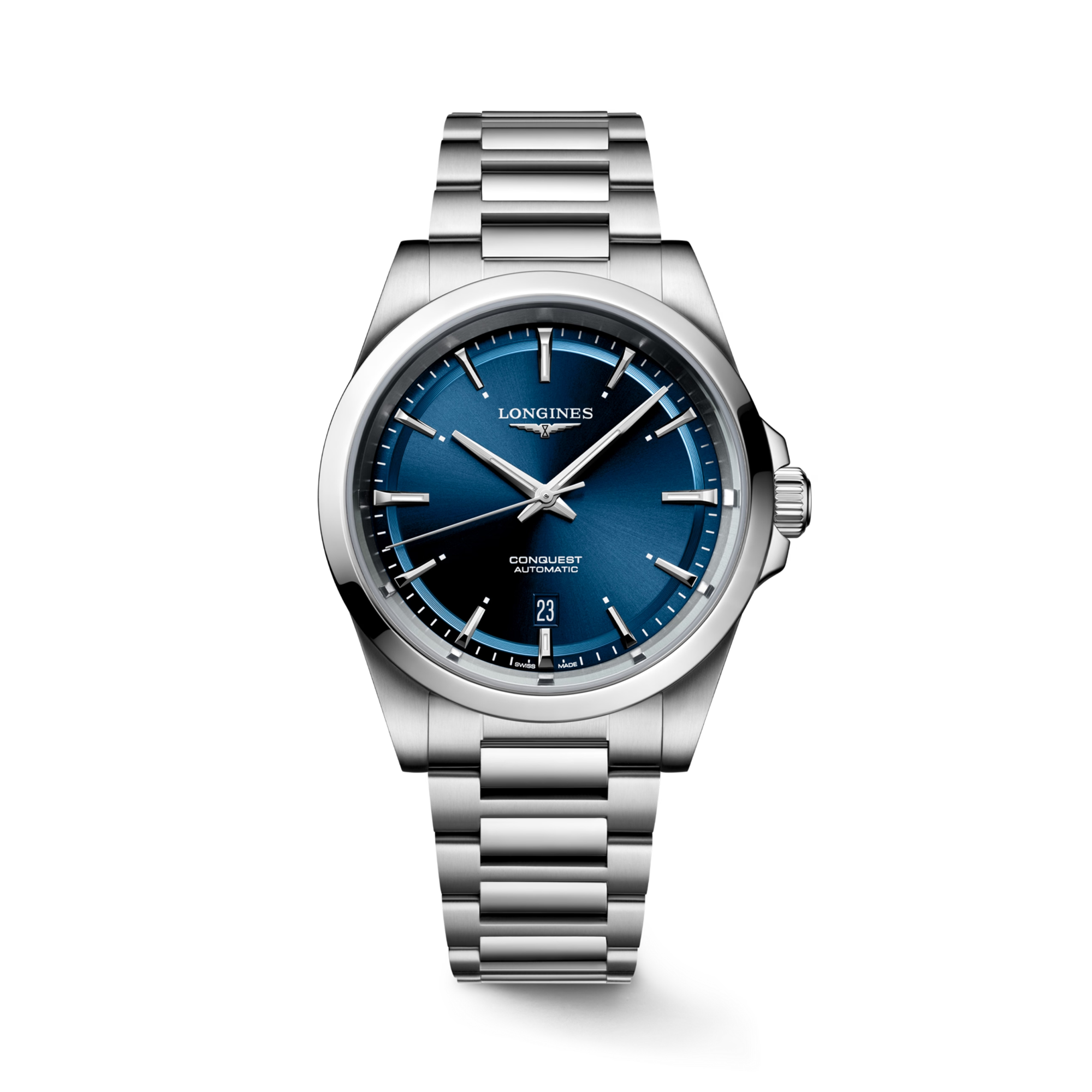 Longines Conquest 41mm, Blue Dial, Baton Numerals_1