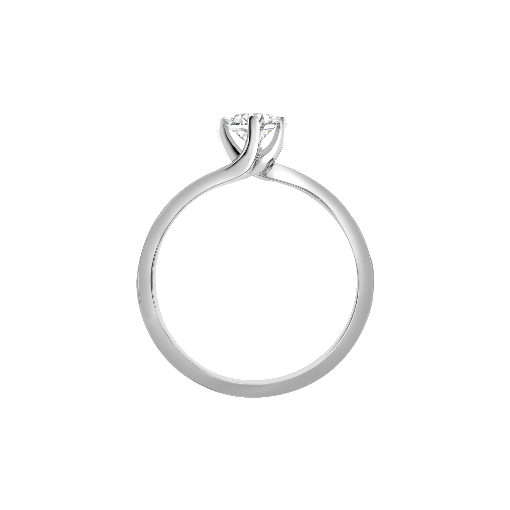 0.21CT Diamond Solitaire Ring Brilliant Cut, Solitaire, Four Claw Set_3