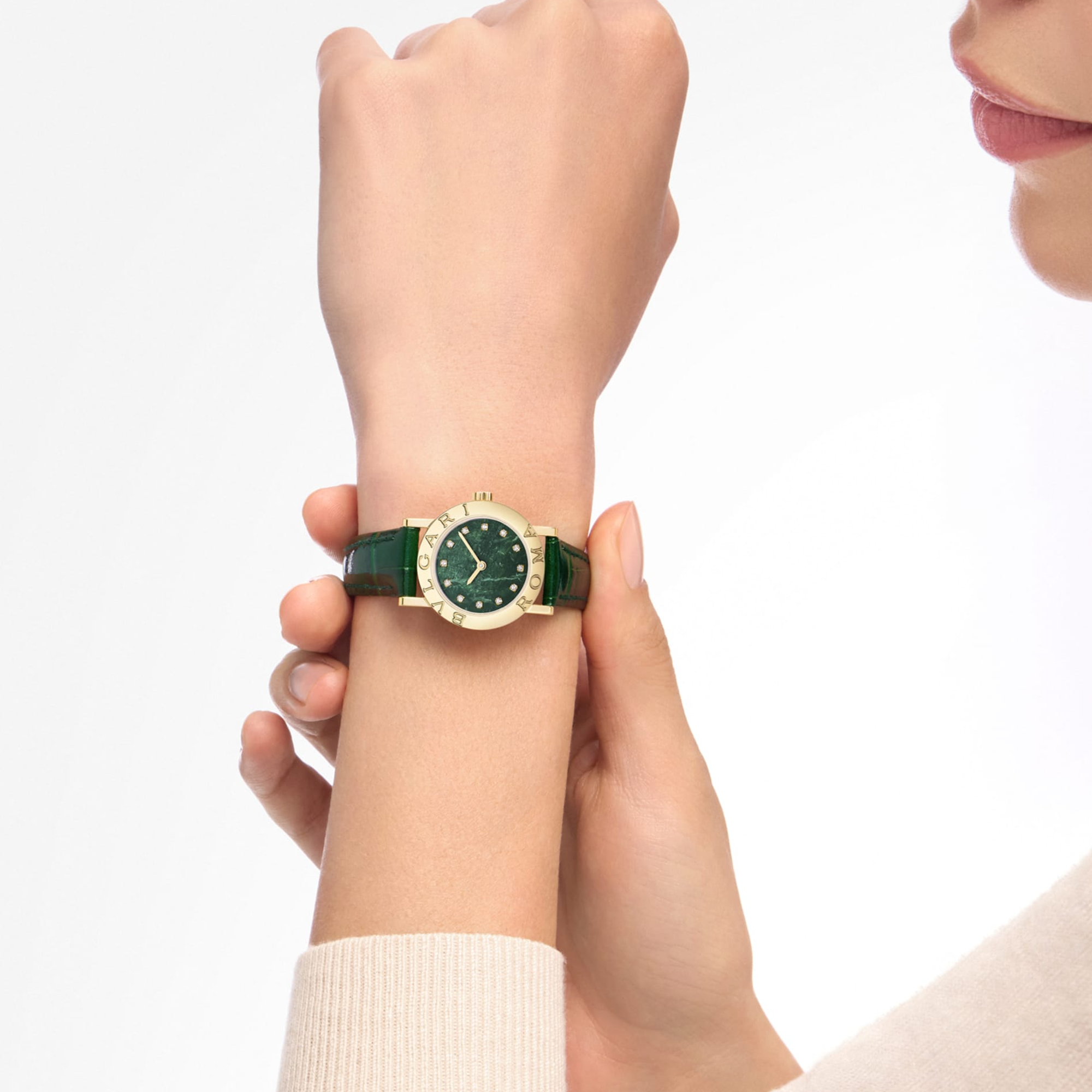 Bvlgari Bvlgari Bvlgari 26mm, Green Dial, Baton Numerals_10