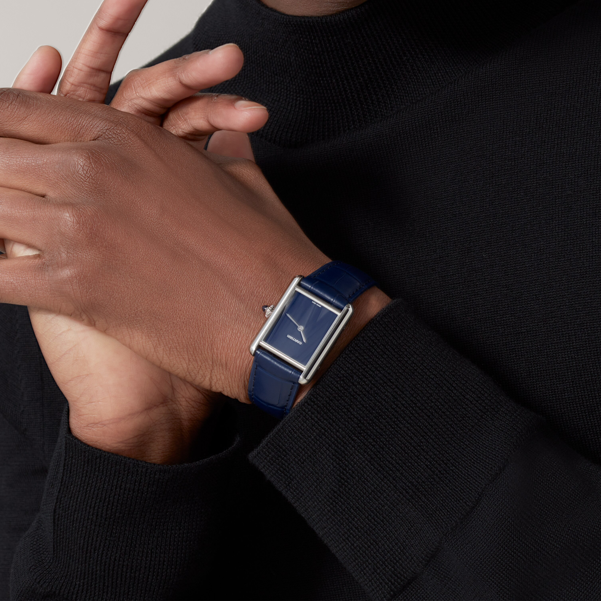 Cartier Tank Must Large, Blue Dial_9