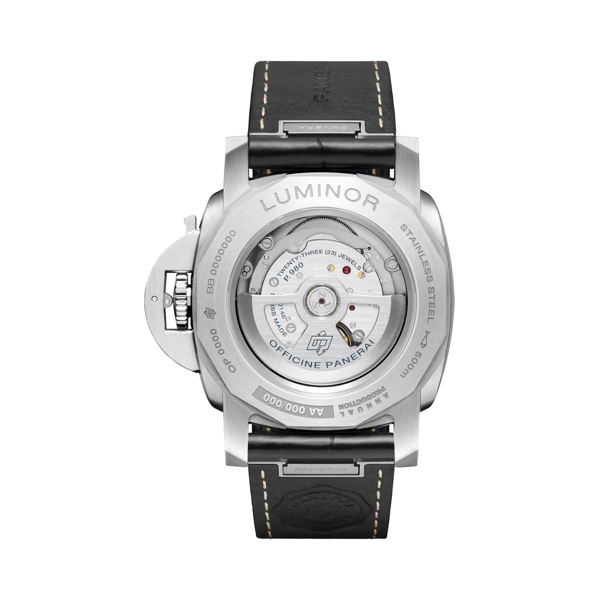 Panerai Luminor Marina 44mm, White Dial, Arabic/Baton Numerals_2