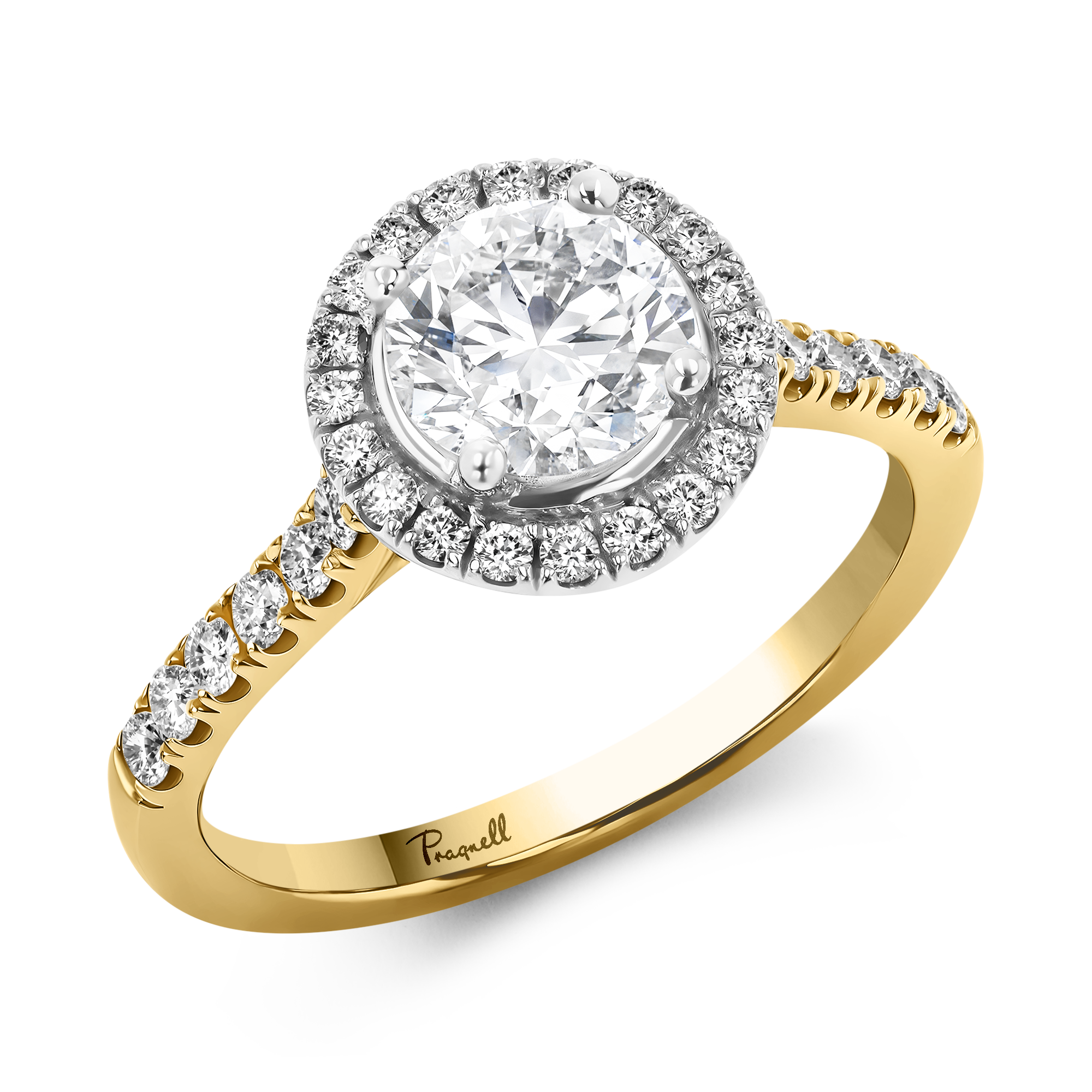 Celestial 1.01ct Brilliant Cut Diamond Cluster Ring Brilliant cut, Claw set_1