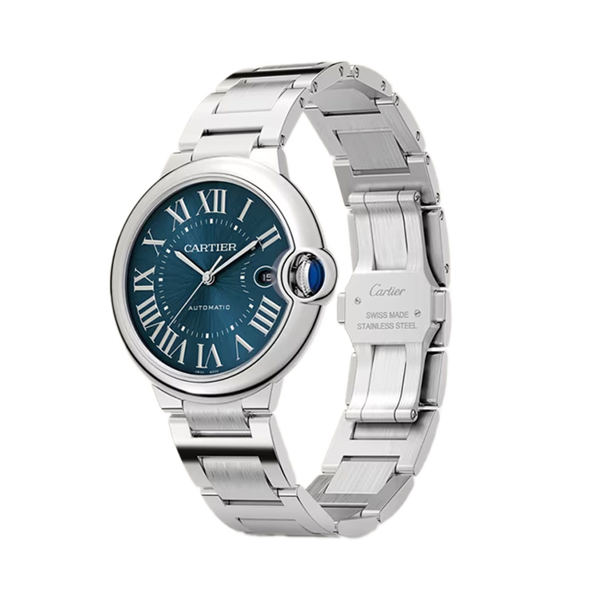 Cartier Ballon Bleu de Cartier 40mm, Blue Dial, Roman Numerals_2