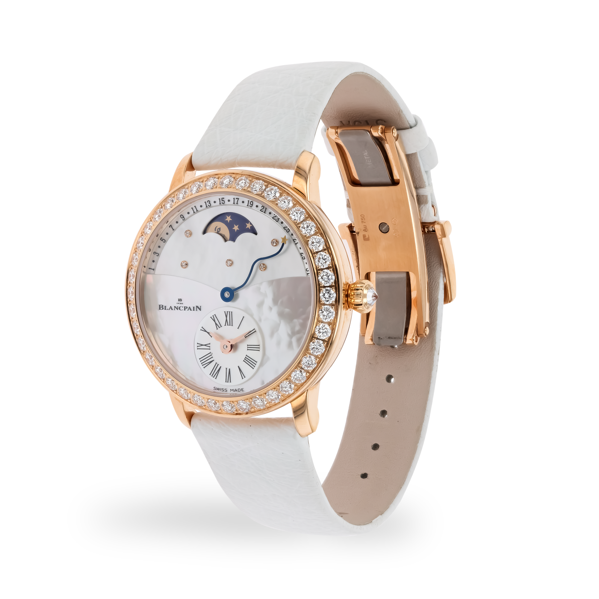 Pre-Owned Blancpain Women 36mm, Mother of Pearl Dial, Arabic/Baton Numerals_2