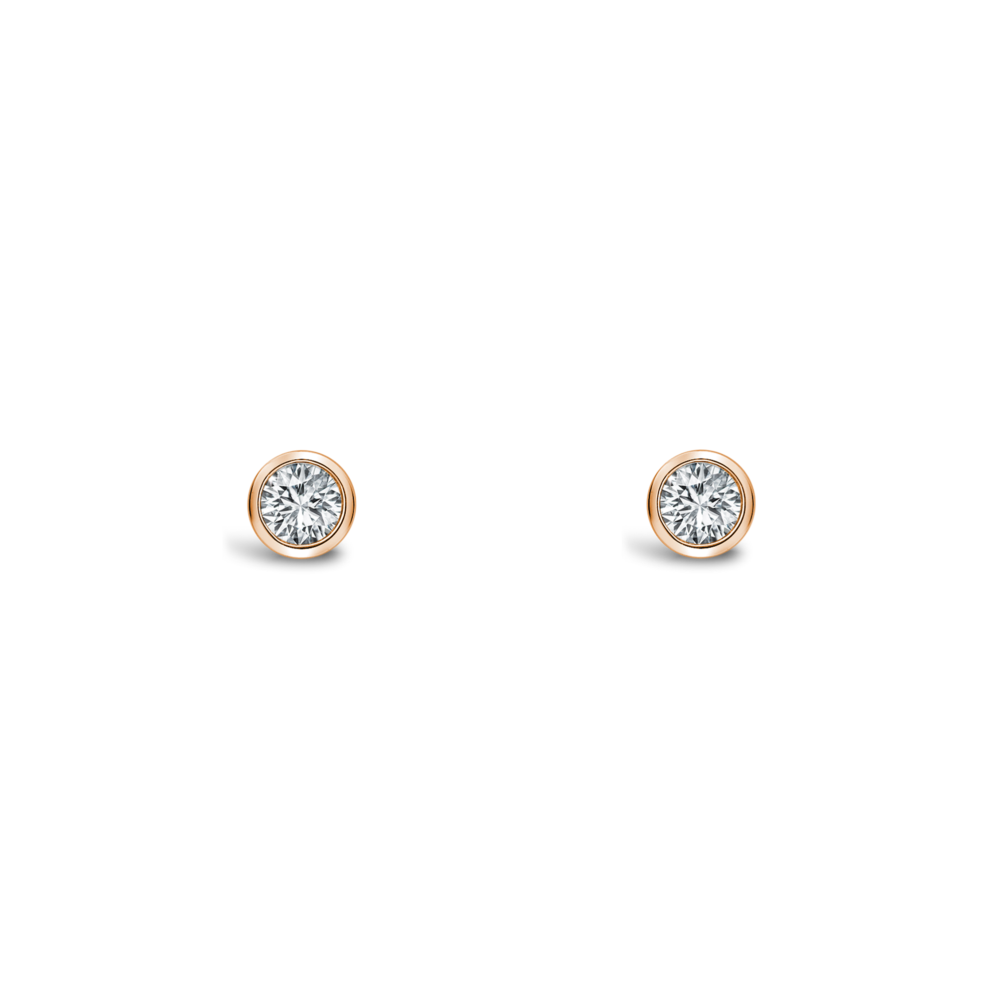 Sundance Diamond Stud Earrings Brilliant Cut, Rubover Set_1