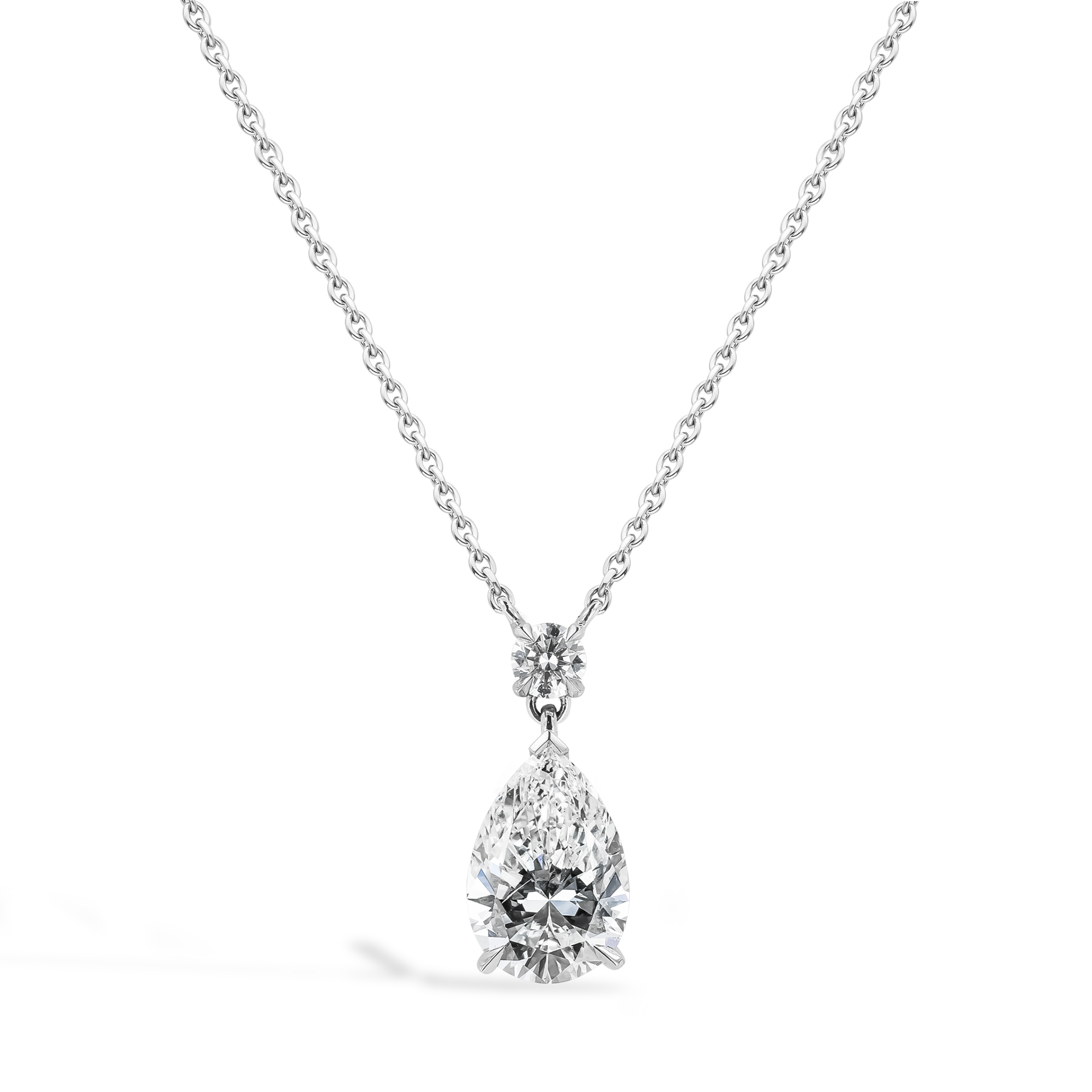 Pear-shaped Diamond Pendant Pear shape Cut, Three Claw Set_1