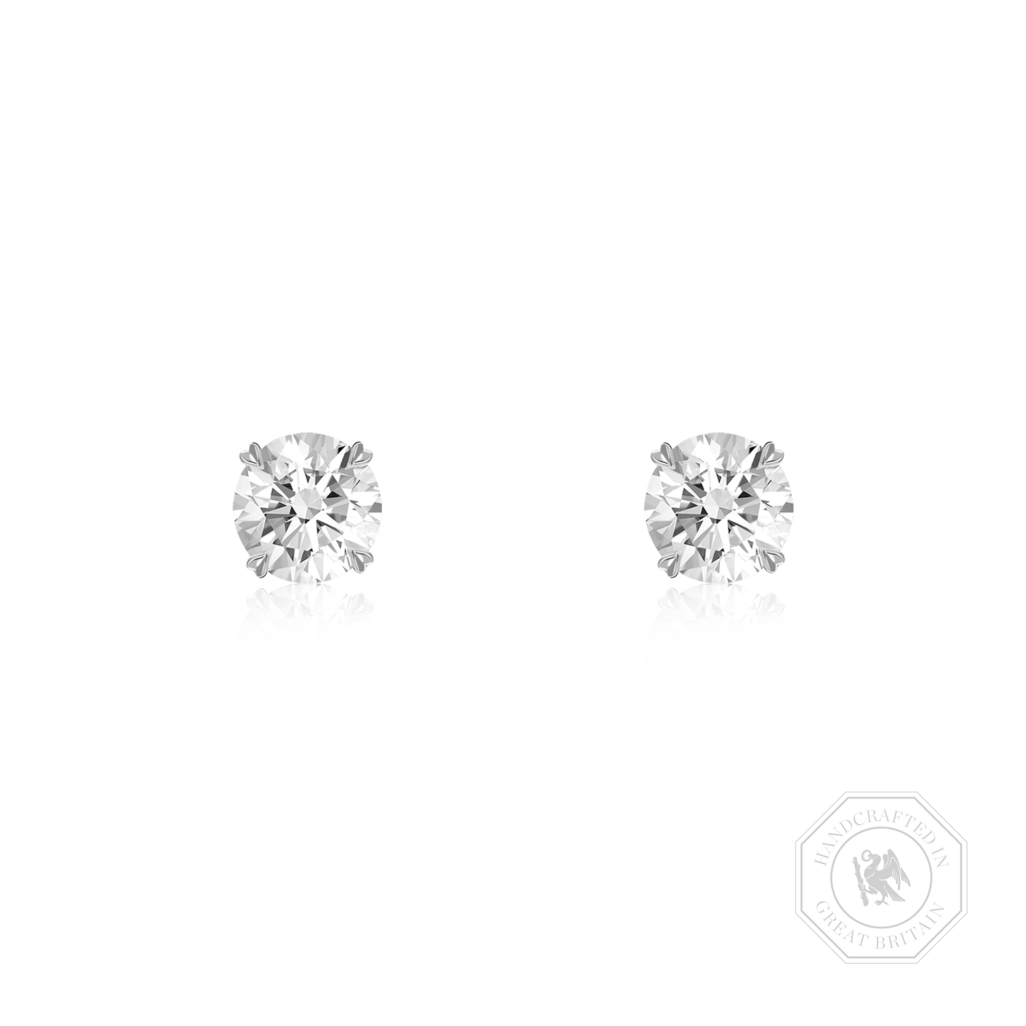 Windsor 0.70ct Diamond Stud Earrings Brilliant cut, Claw set_1