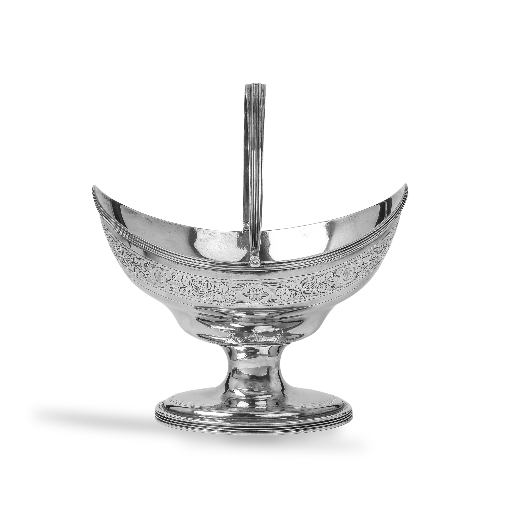 Silver George III Sugar Basket Hallmarked London_3