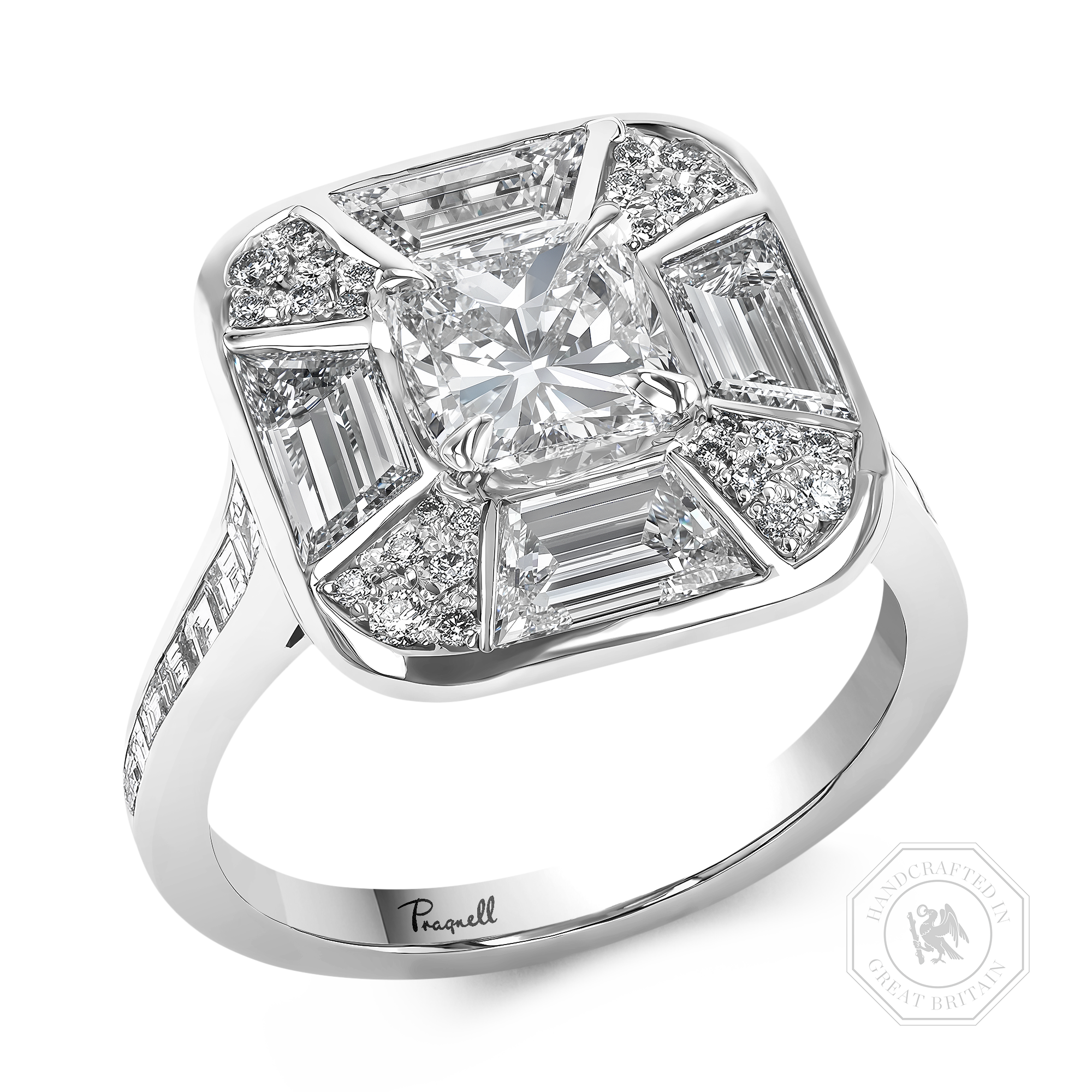 Coronation Setting 1.20ct Cushion Cut Diamond Ring Cushion Cut, Claw Set_1