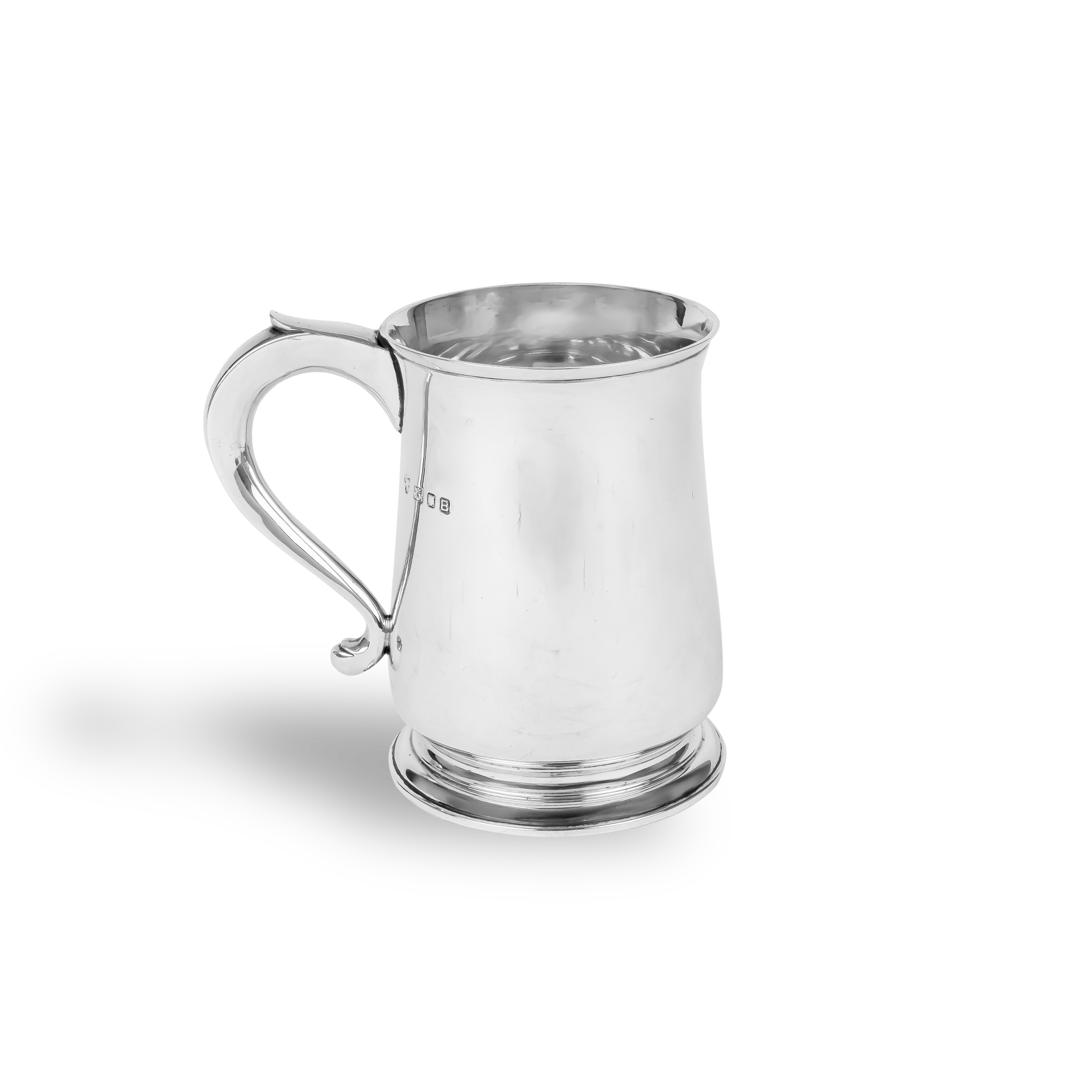 Silver George VI 12oz Pint Mug Hallmarked London_1