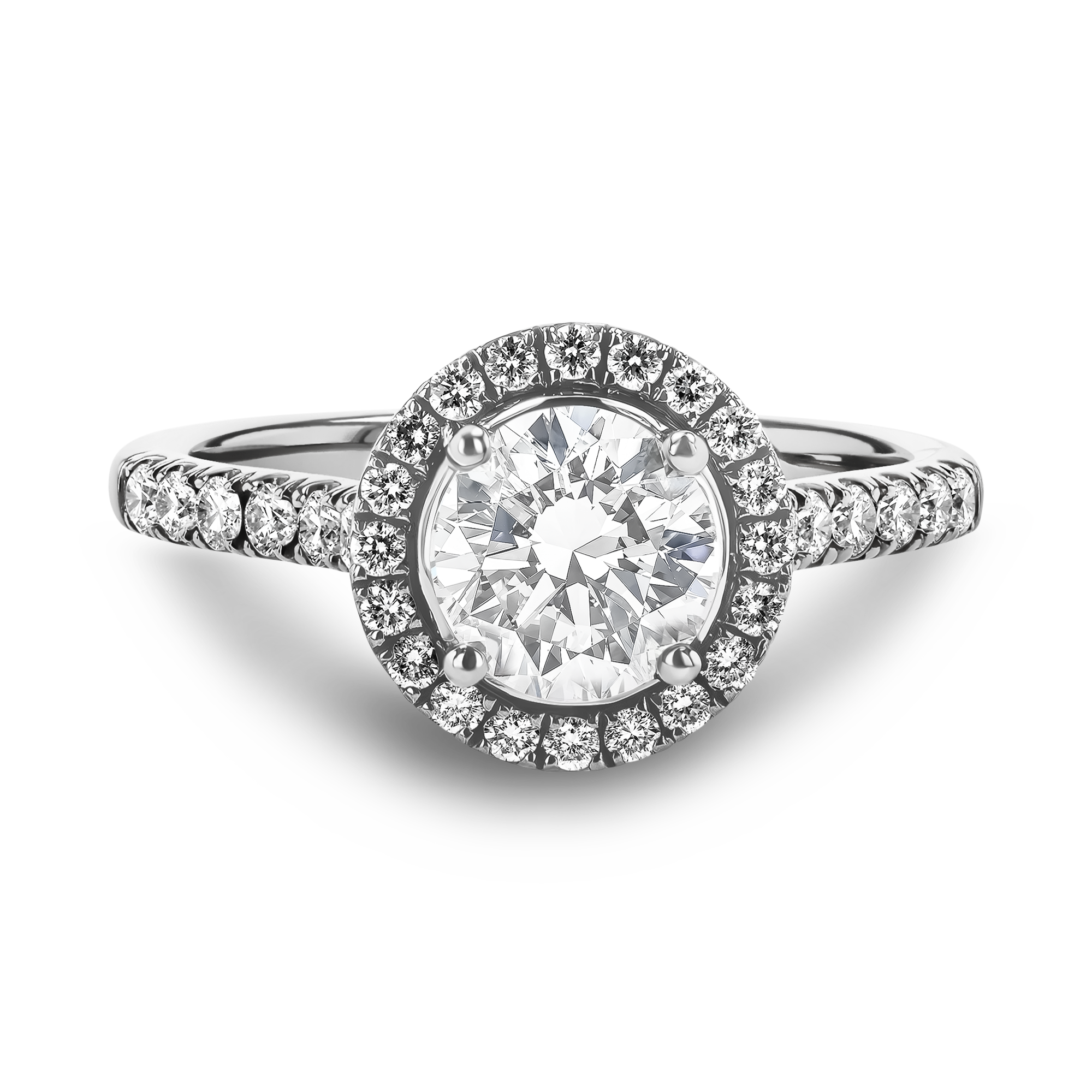 Celestial 0.30ct Brilliant Cut Diamond Cluster Ring Brilliant cut, Claw set_2