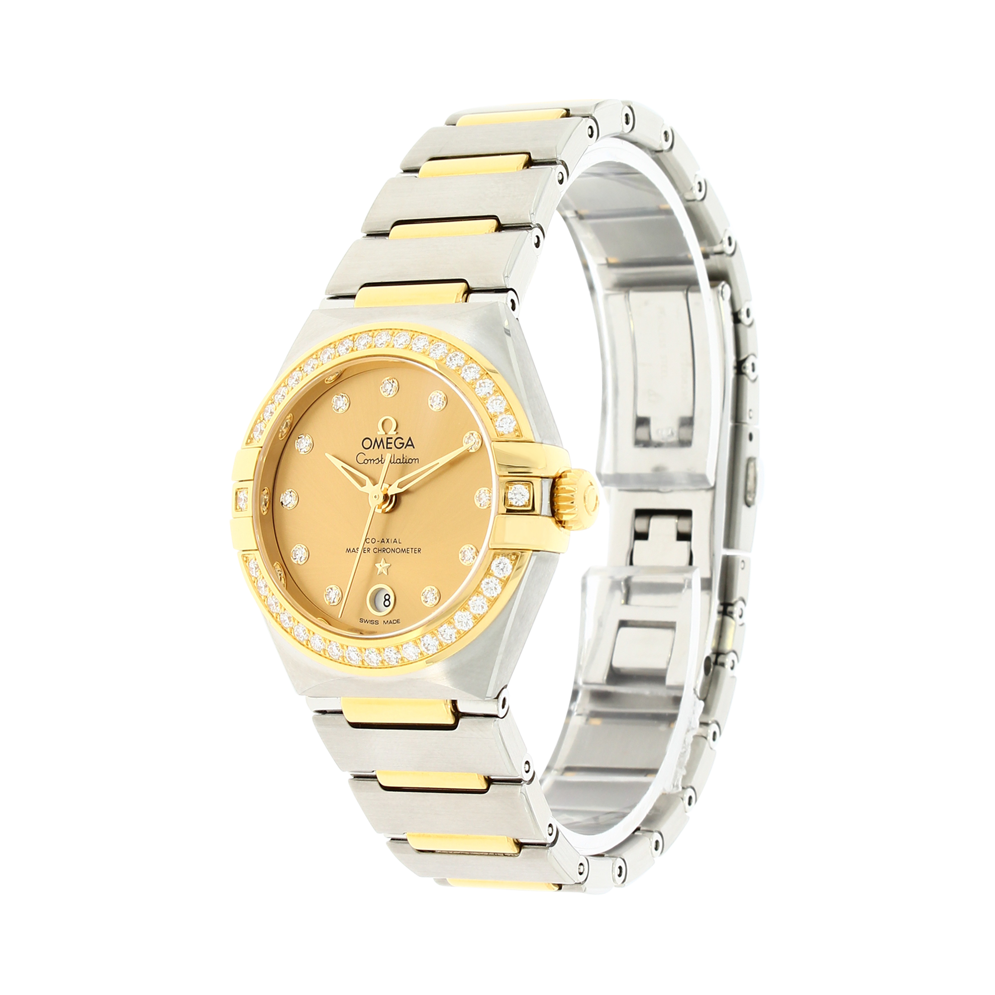 Pre-Owned OMEGA Constellation 29mm, Champagne Dial, Diamond Numerals_2