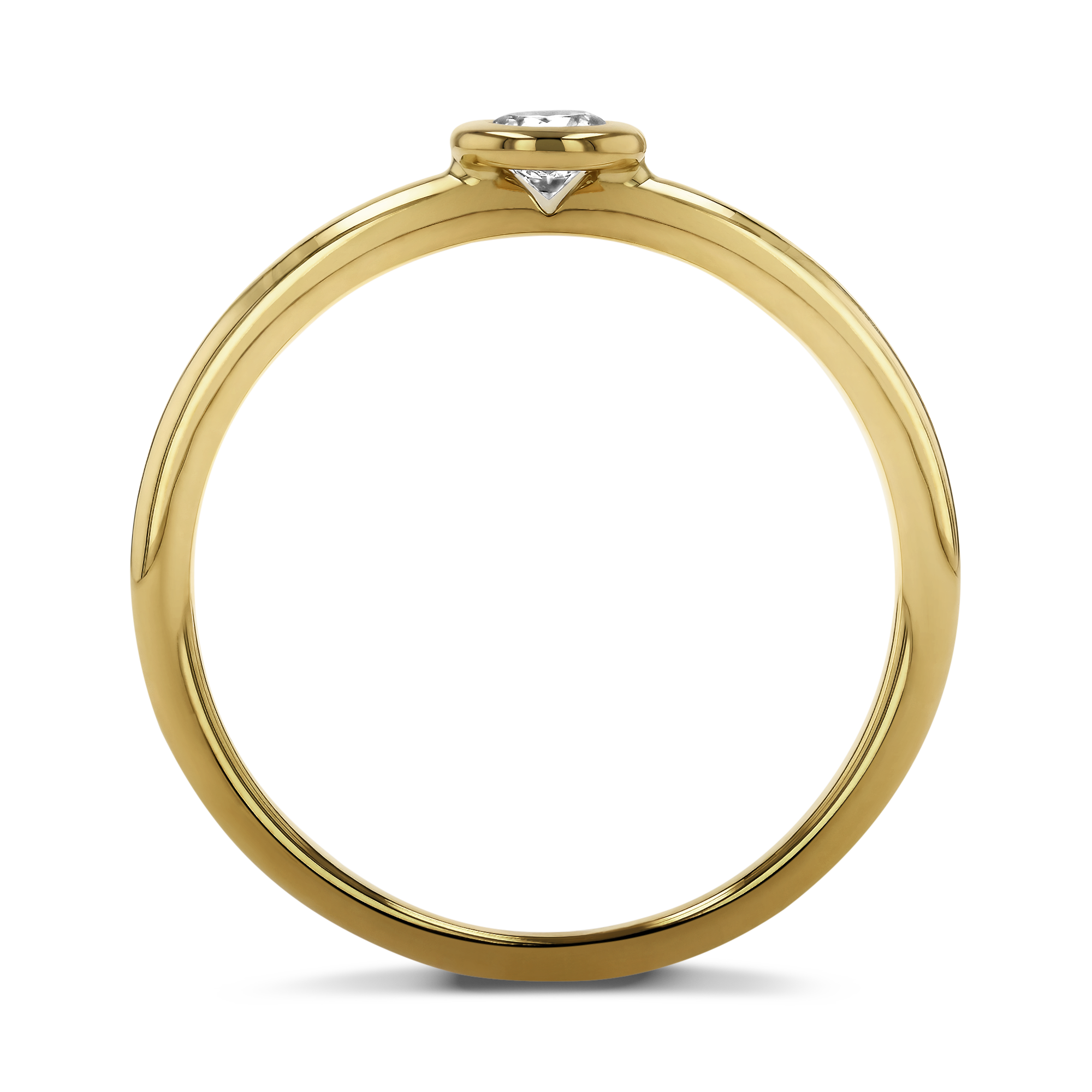 Sundance Diamond Ring Brilliant Cut, Rubover Set_3