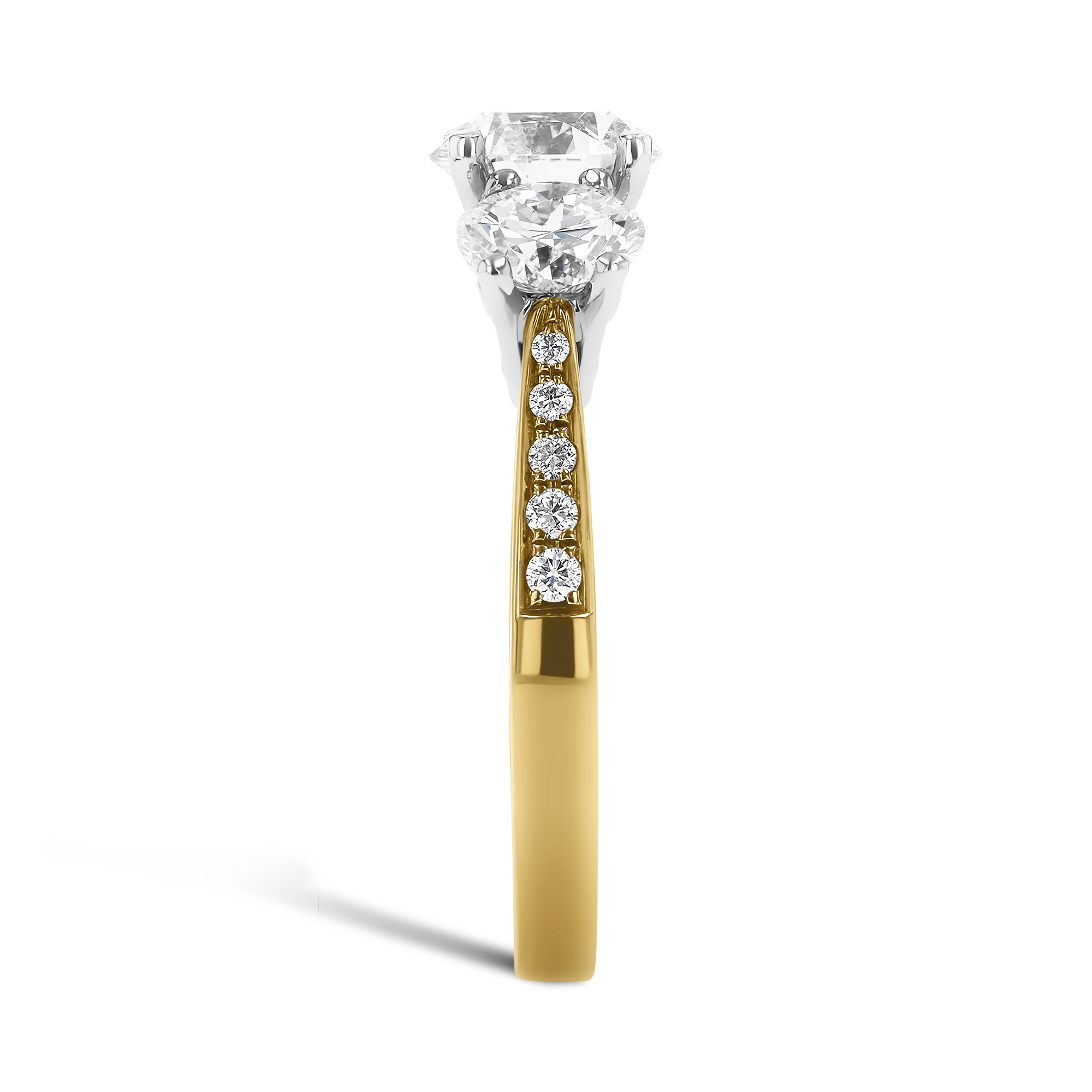 Duchess 2.40ct Diamond Three Stone Ring Brilliant cut, Claw set_4