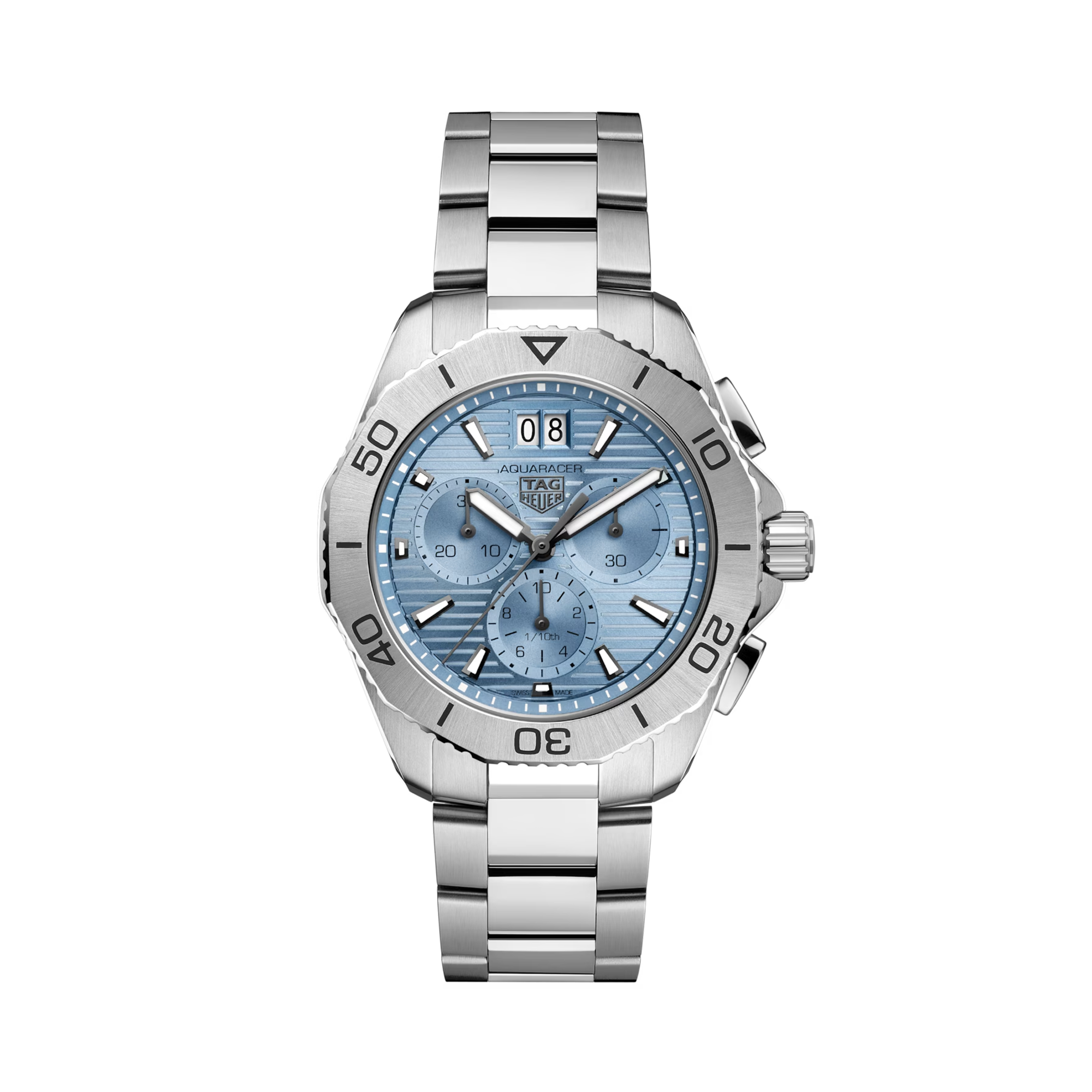 Tag Heuer Aquaracer Professional 200 Chronograph 40mm, Blue Dial, Baton Numerals_1