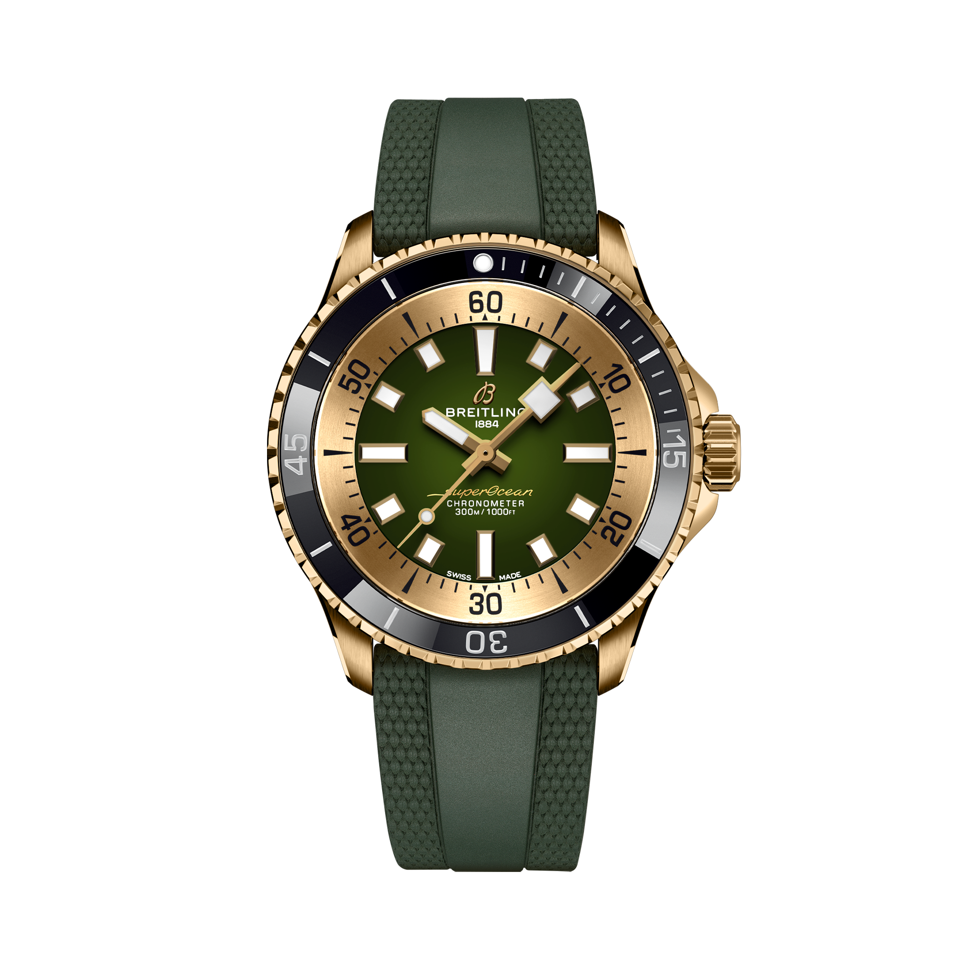 Breitling Superocean Automatic 42 Bronze 42mm, Green Dial, Arabic & Baton Numerals_1