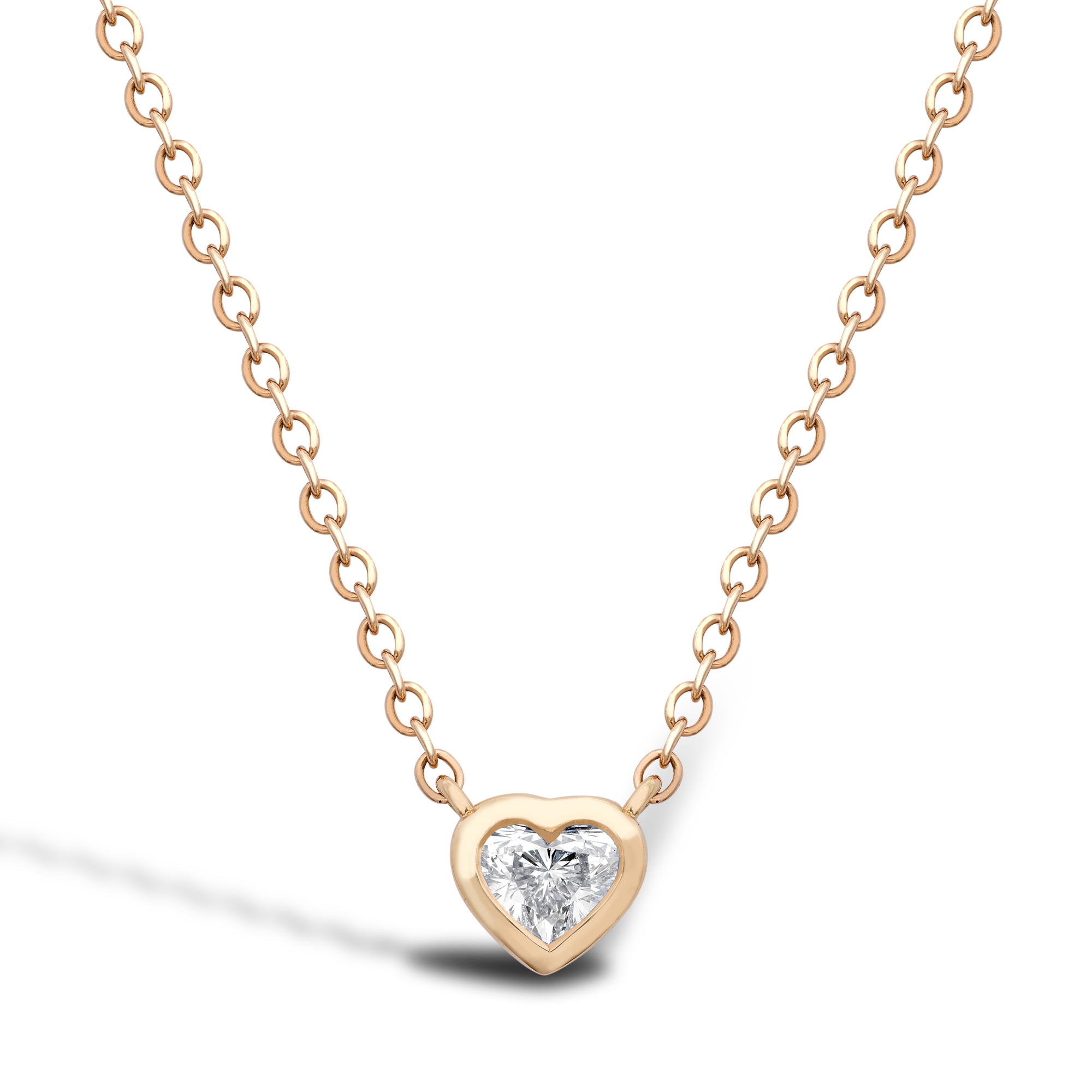 Sundance Diamond Necklace Heartshaped, Rubover Set_1