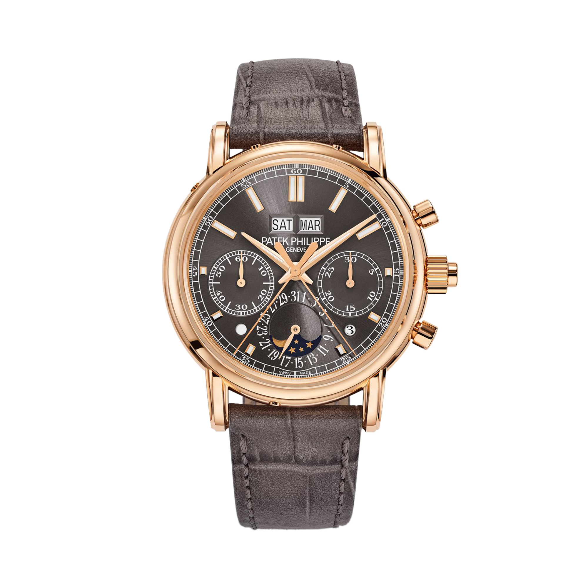 Patek Philippe Grand Complications 40mm, Grey Dial, Baton Numerals_1