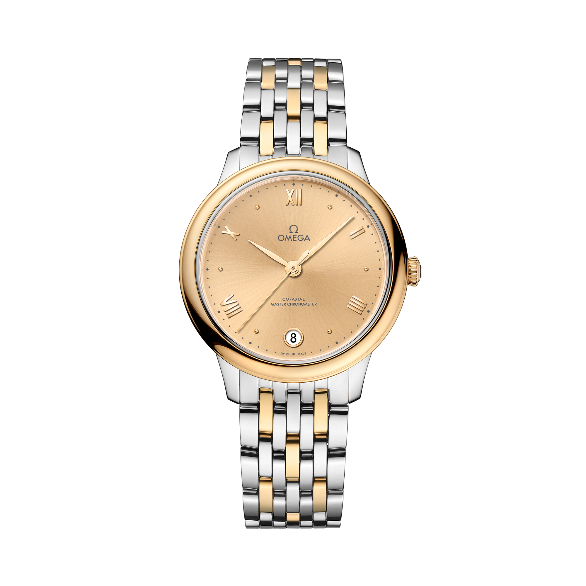 OMEGA De Ville Prestige 34mm, Gold  Roman/baton Numerals_1