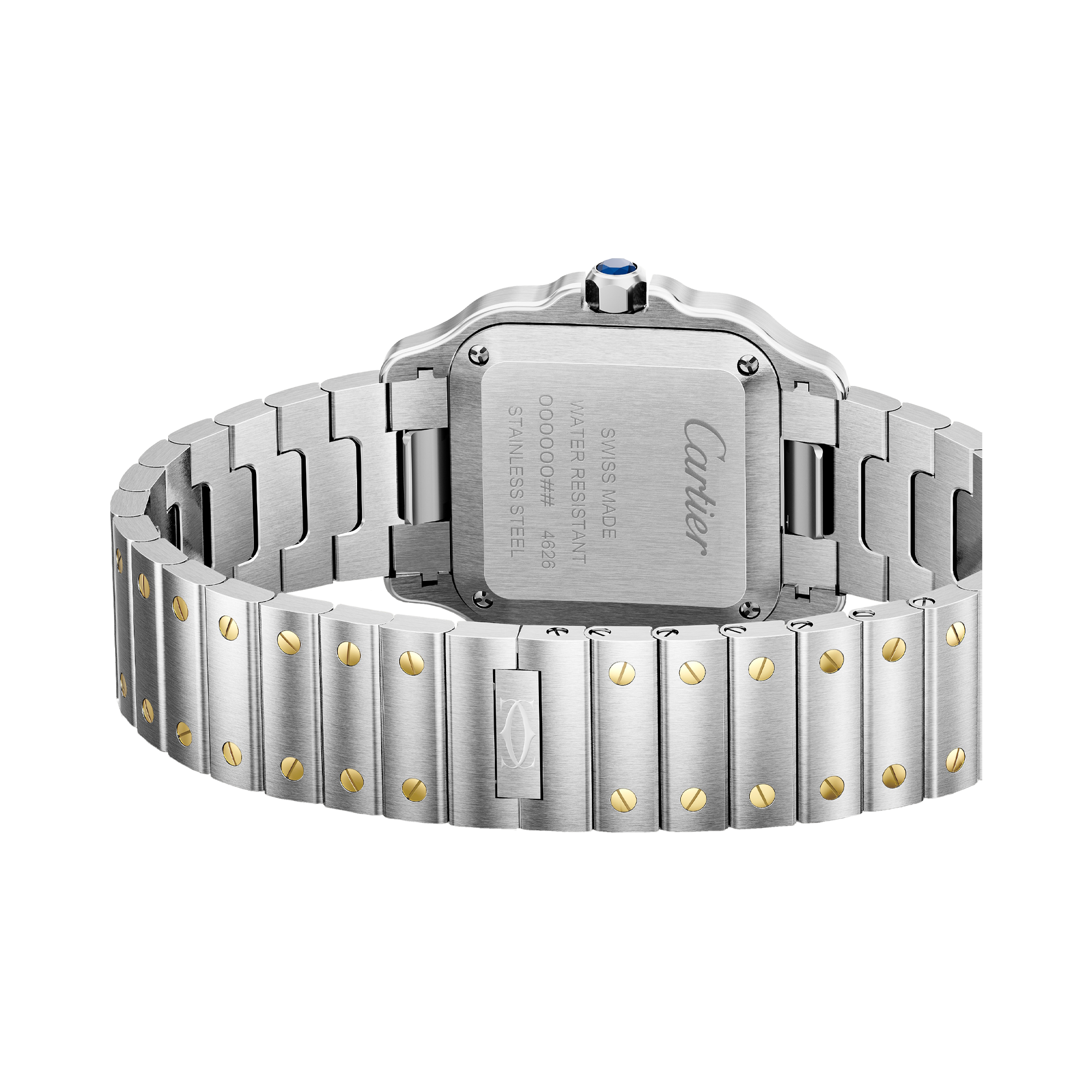 Cartier Santos de Cartier 34.5mm, Silver Dial, Roman Numerals_4