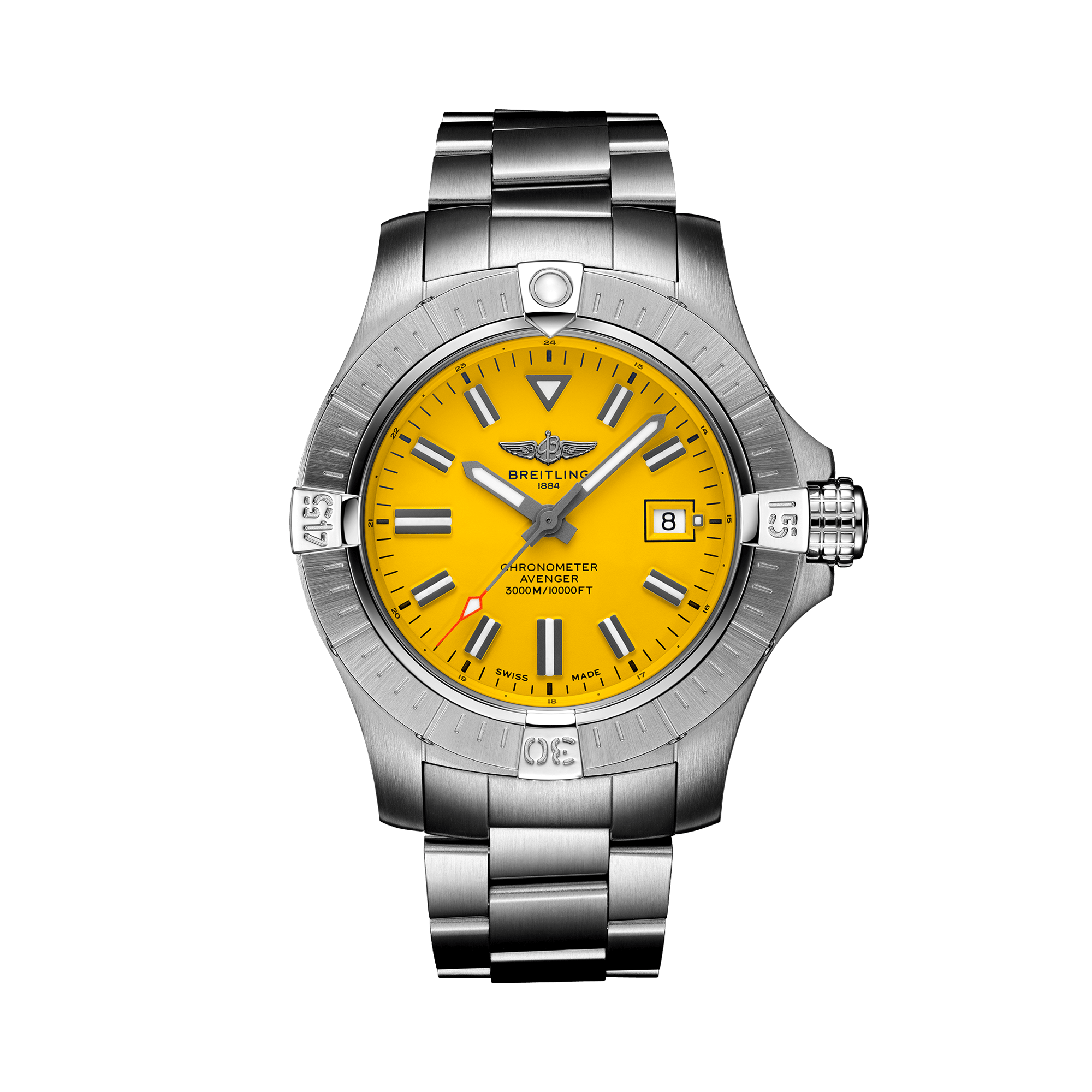 Breitling Avenger Automatic 45 Seawolf 36mm, Yellow Dial, Baton Numerals_1