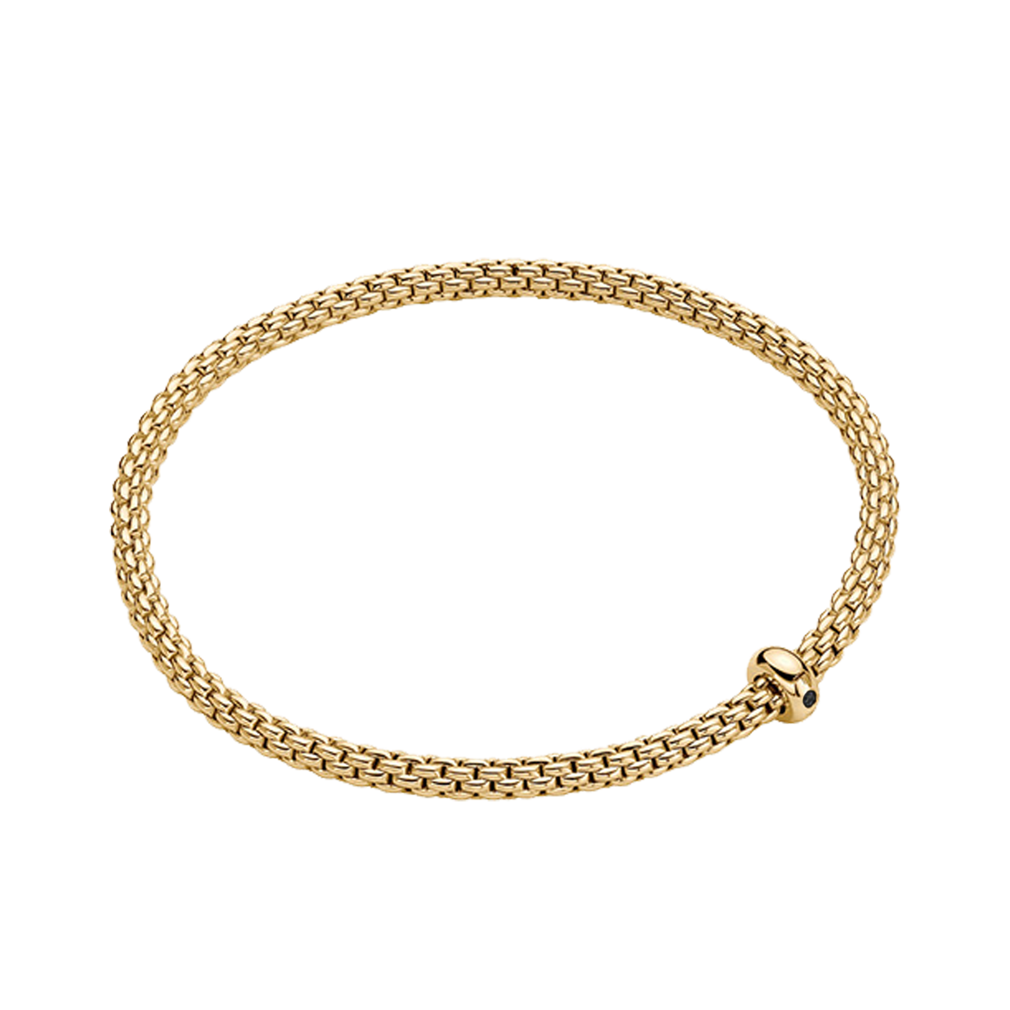 FOPE Eka Flex'it 0.01ct Black Diamond Bracelet Brilliant Cut, Rubover Set_1