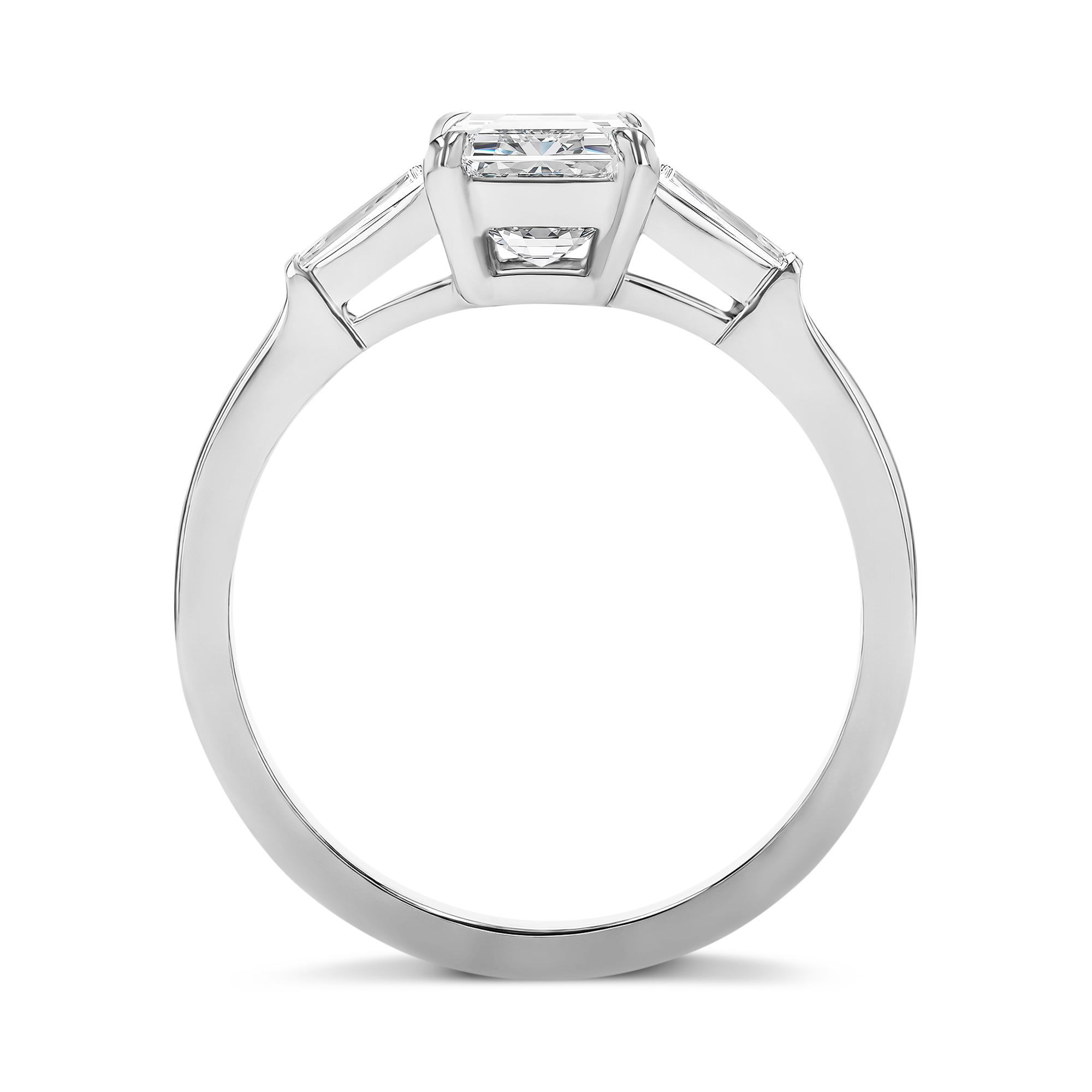 Regency 1.70ct Diamond Solitaire Ring Emerald Cut, Claw Set_3