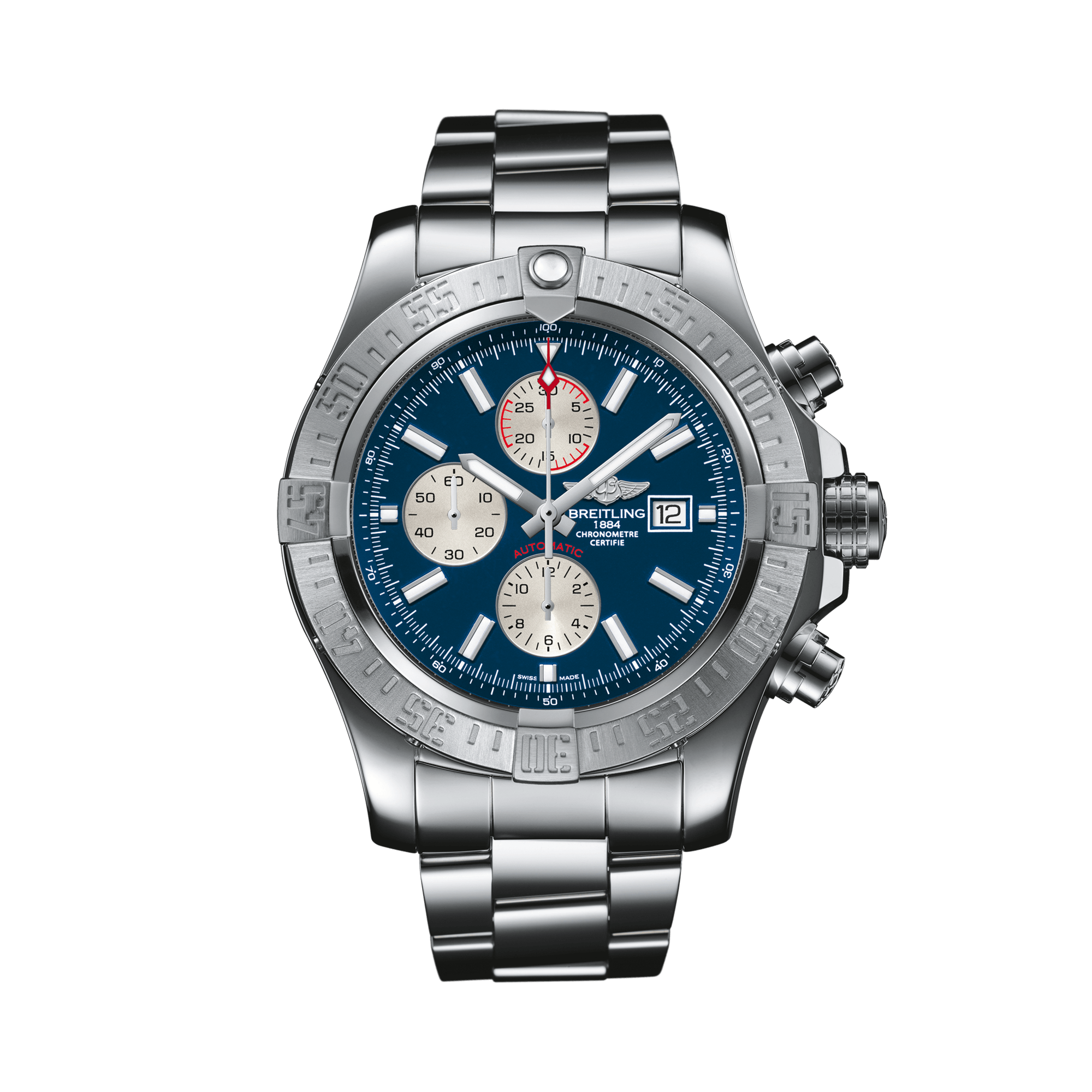 Breitling Super Avenger II 48mm, Blue Dial, Baton Numerals_1