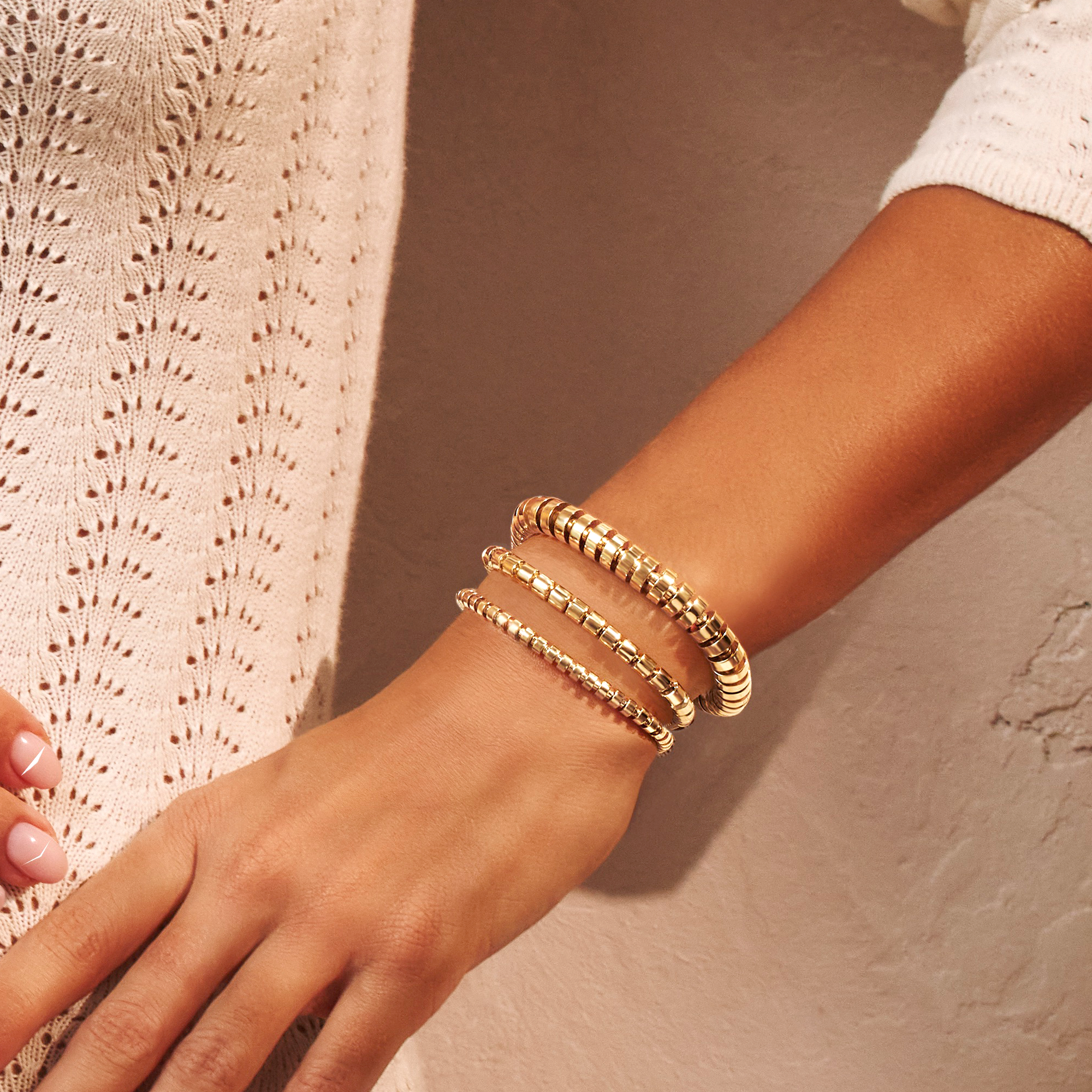 Amalfi Small Angular Link Expandable Bangle _10