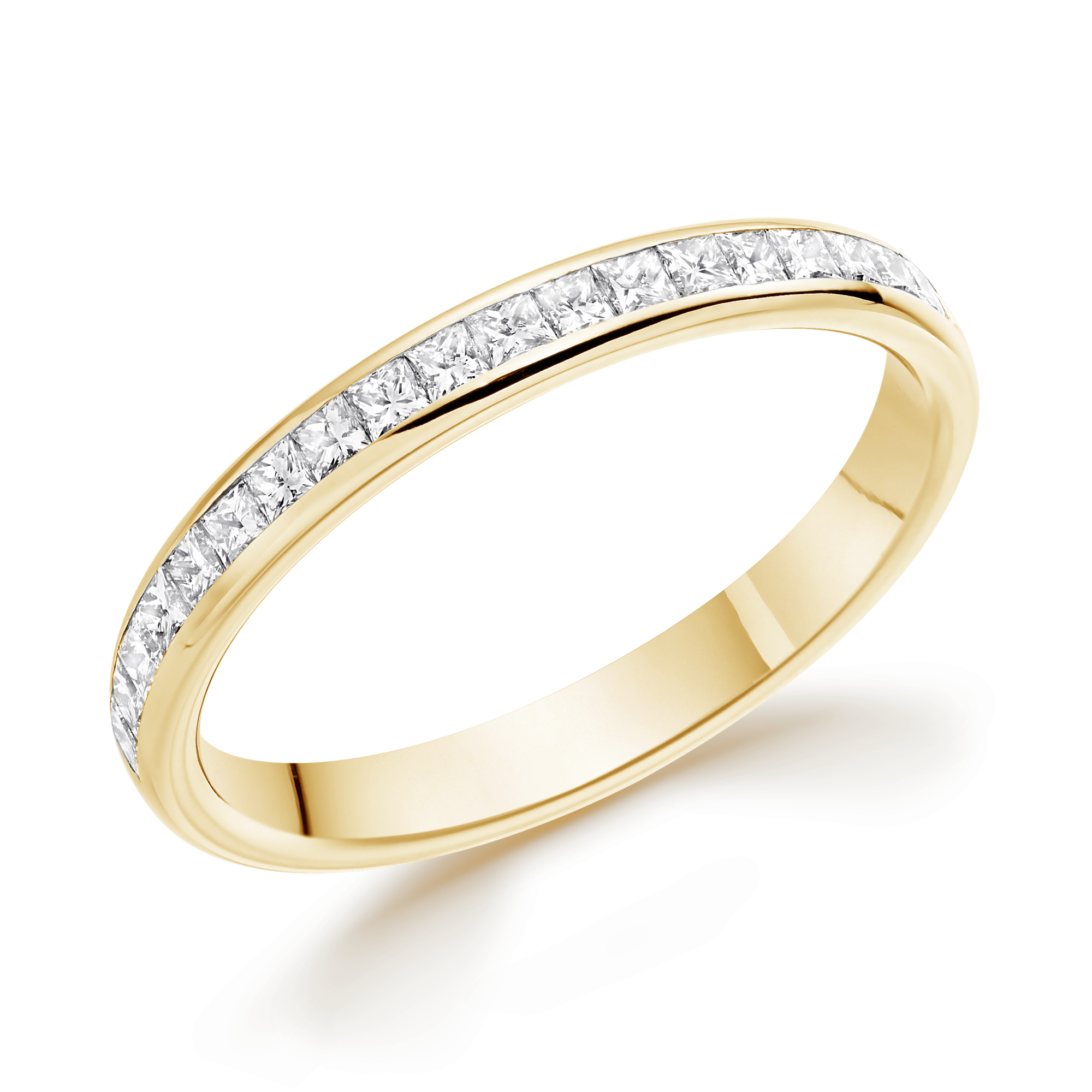 Princess Cut Diamond Half Eternity Ring Princess Cut, Half Eternity, Channel Set_1