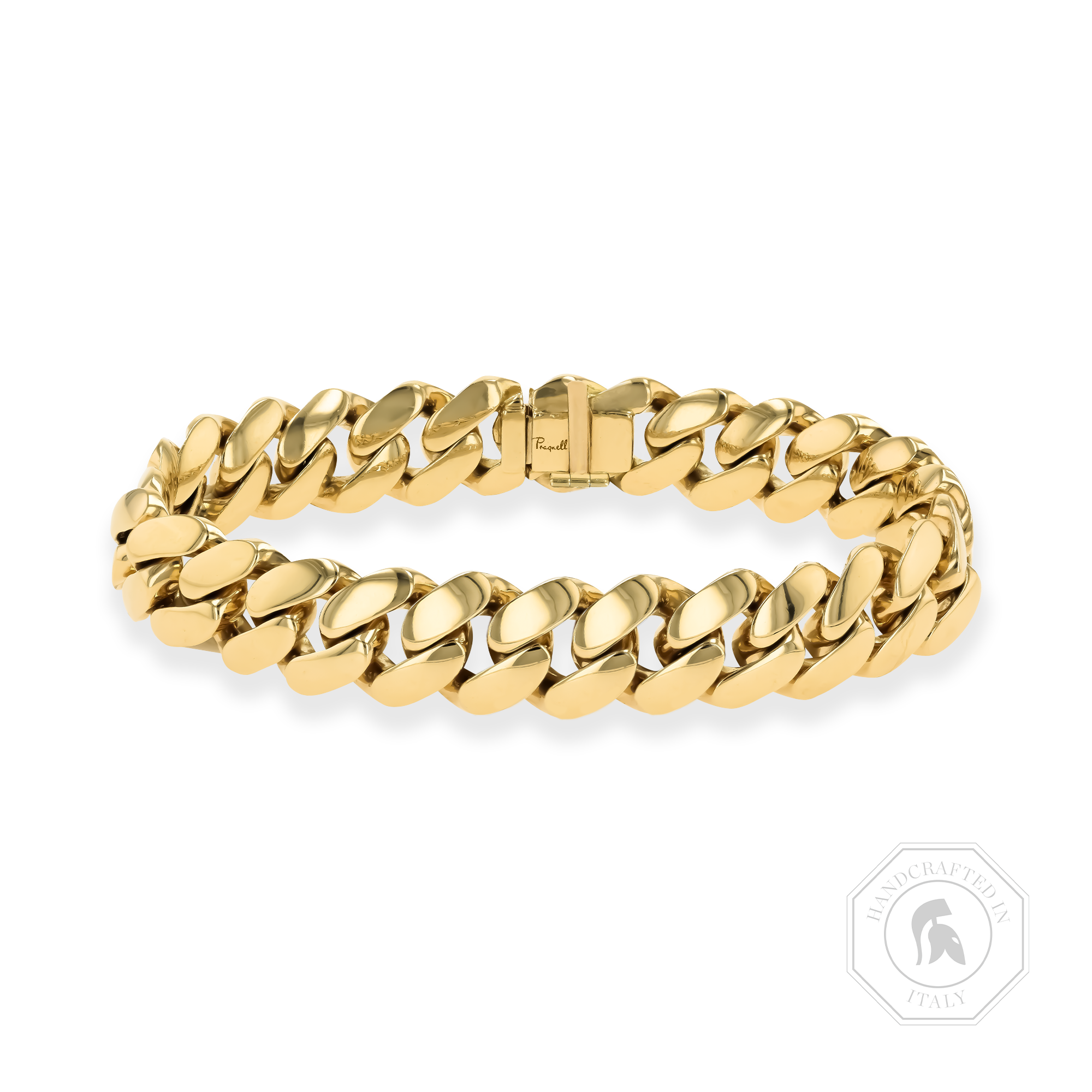Fusion Polished Curb Link Bracelet (19cm) Brilliant Cut_1