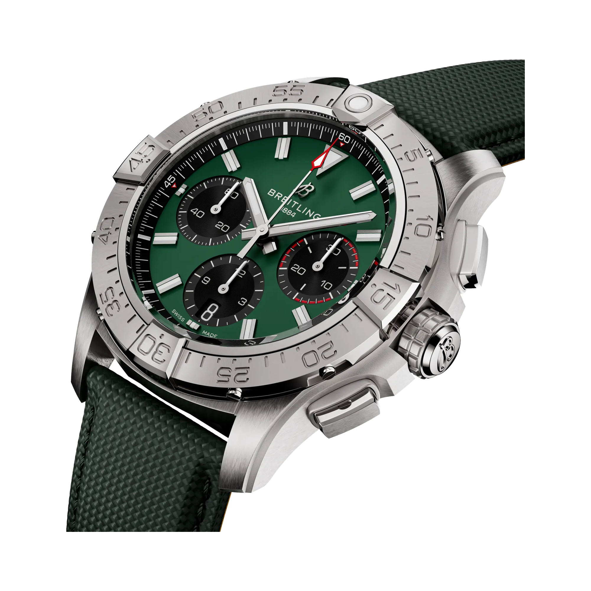 Breitling Avenger Chronograph 42 42mm, Green Dial, Baton Numeral_2