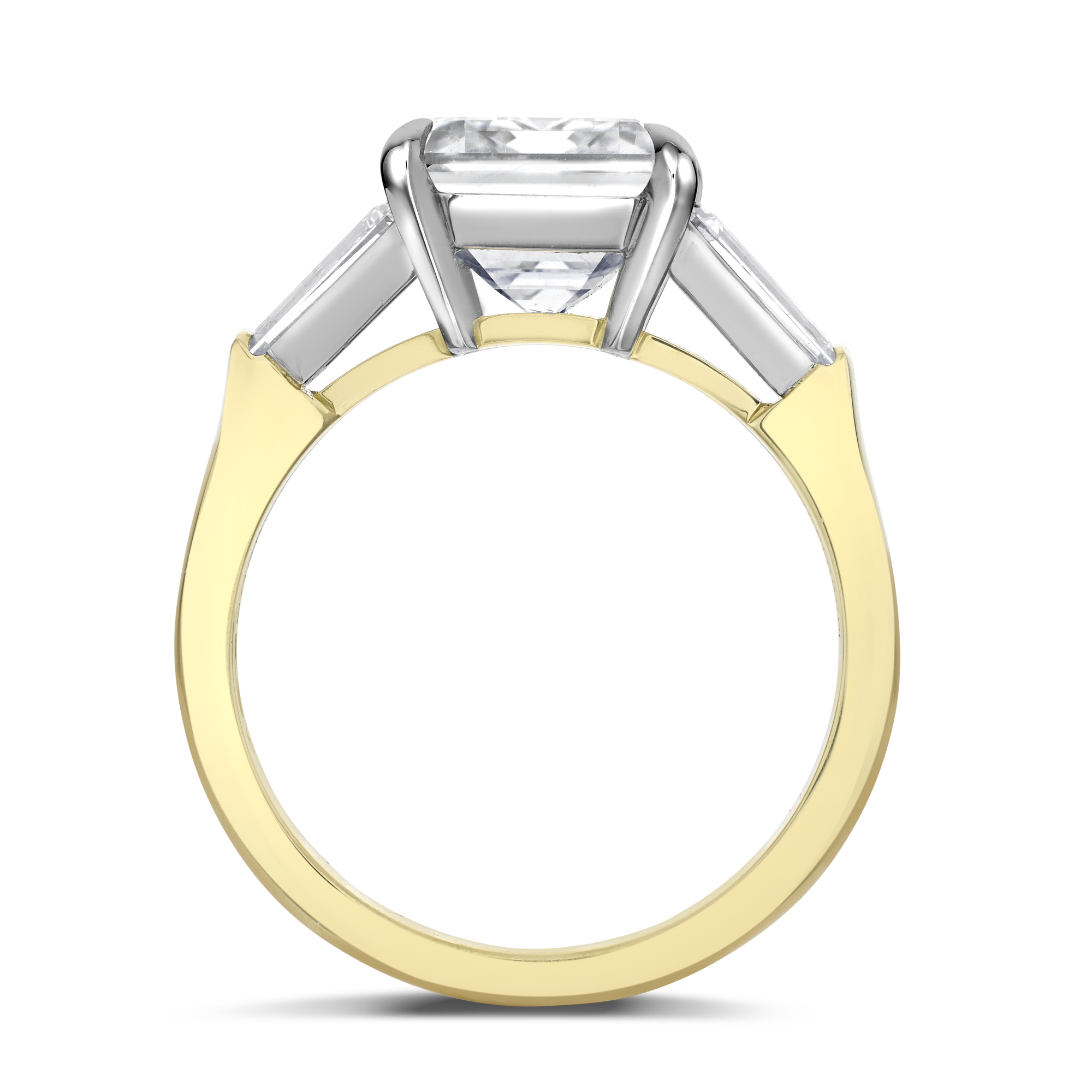 Regency 5.02ct Diamond Solitaire Ring Emerald Cut, Claw Set_3