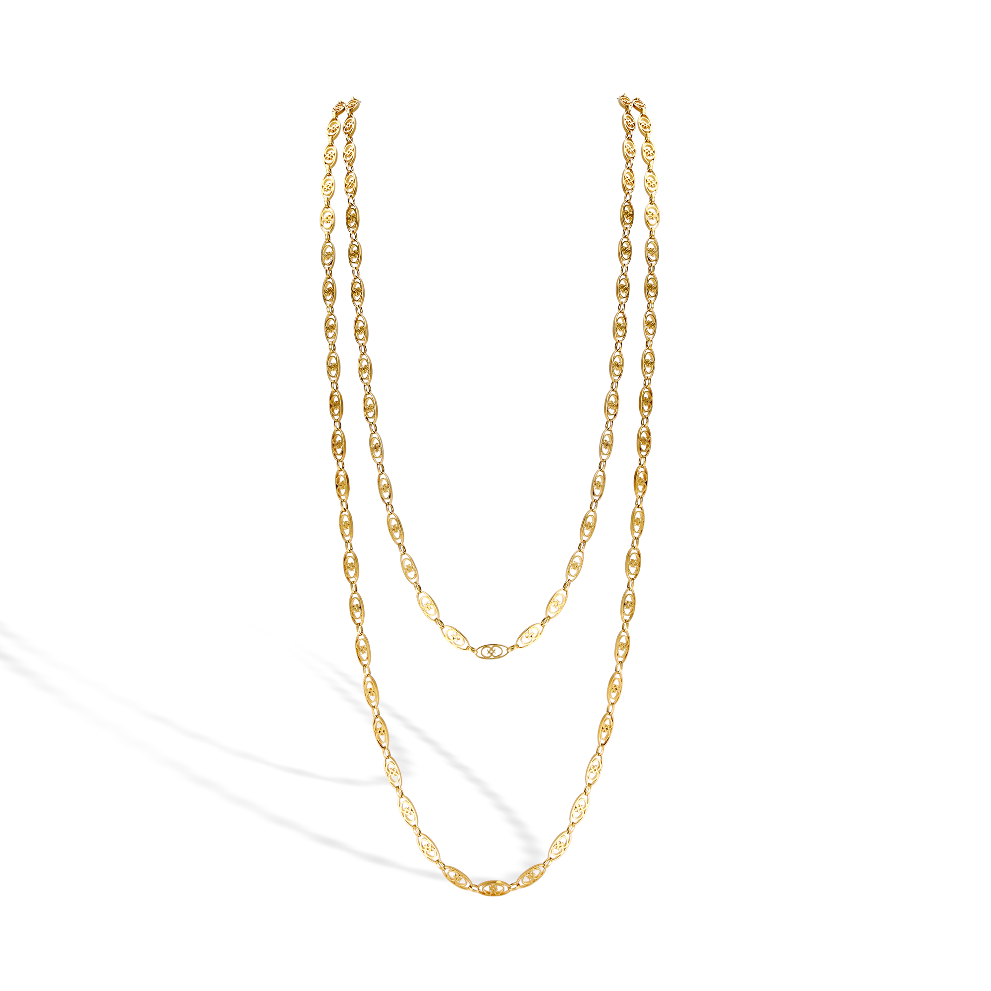 Belle Epoque Fancy Oval Link 155cm Necklace _1