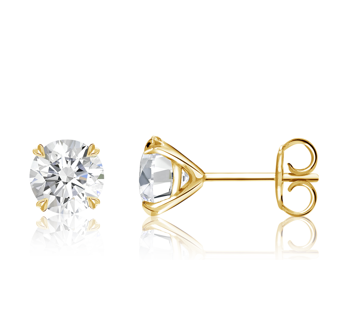 Windsor 1.42ct Diamond Stud Earrings Brilliant cut, Claw set_2