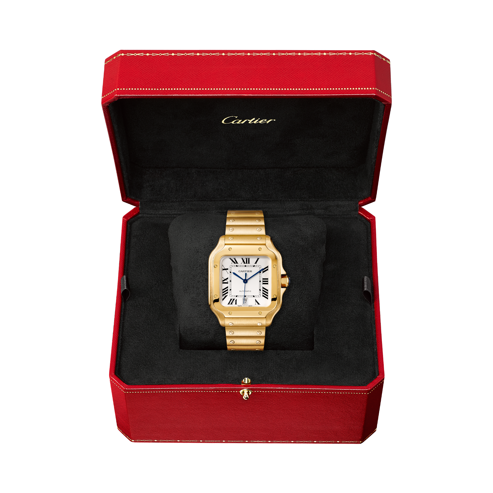 Cartier Santos de Cartier 35mm, Silver Dial, Roman Numerals_6