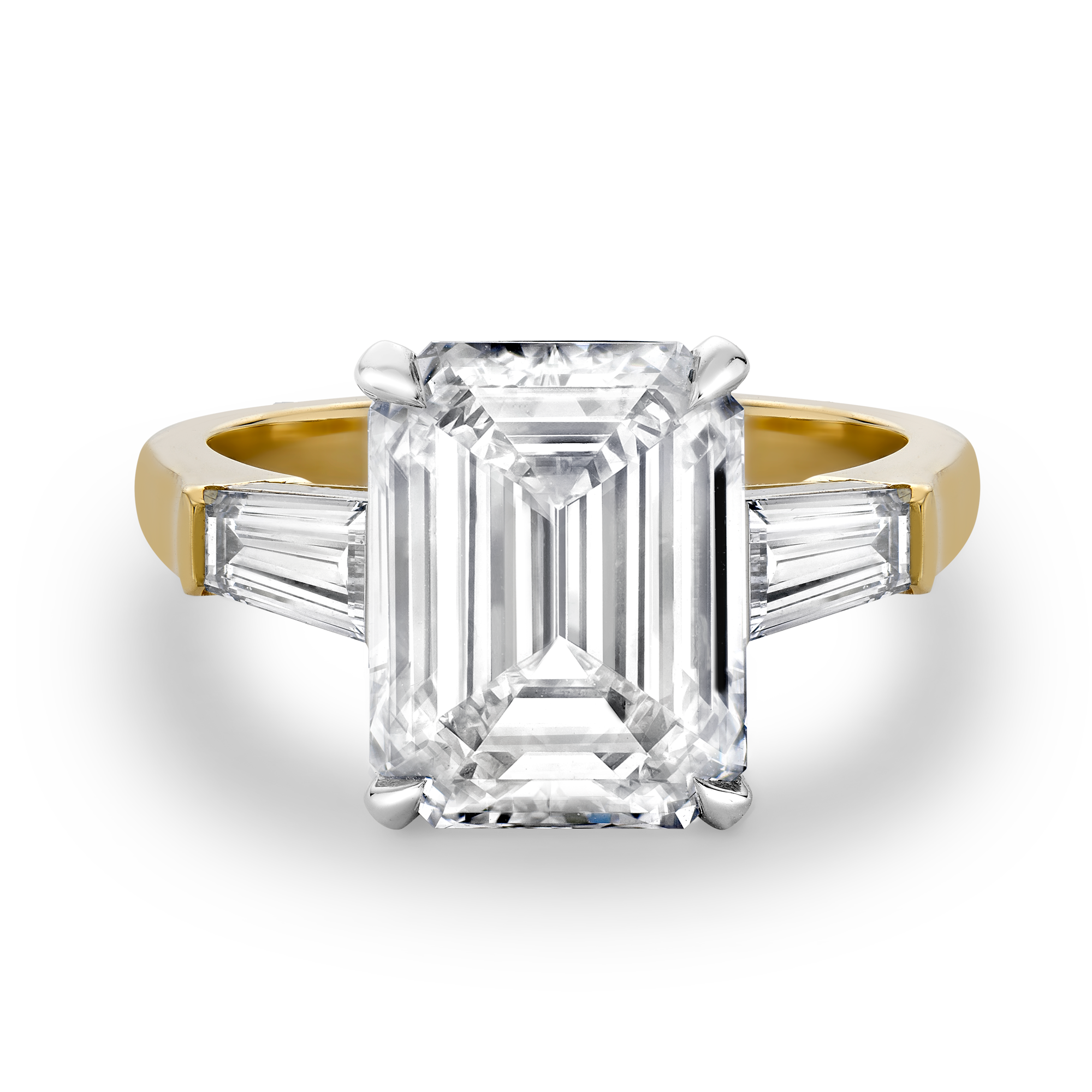 Regency 5.02ct Diamond Solitaire Ring Emerald Cut, Claw Set_2