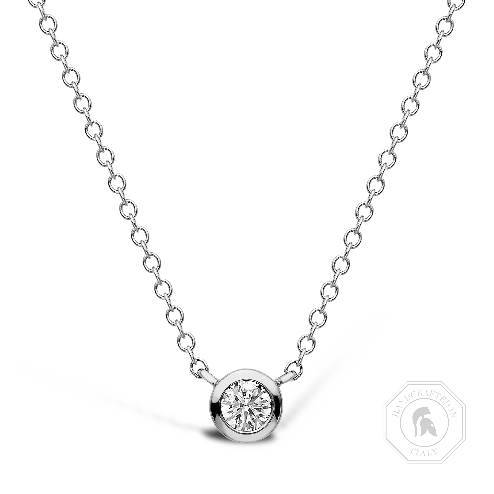 Sundance Diamond Necklace Brilliant Cut, Rubover Set_1