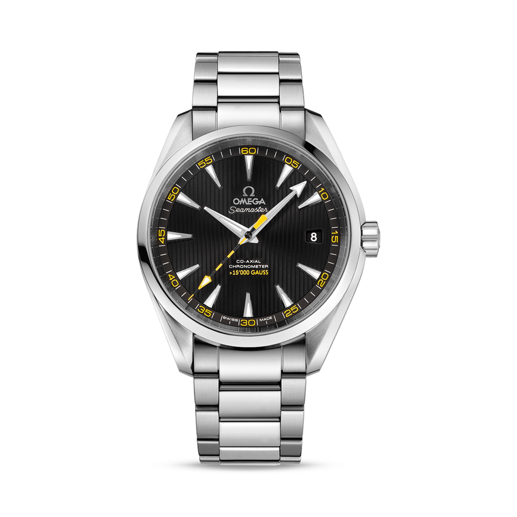 OMEGA Seamaster Aqua Terra '15,000 gauss' 41.5mm, Black Dial, Baton Numerals_1