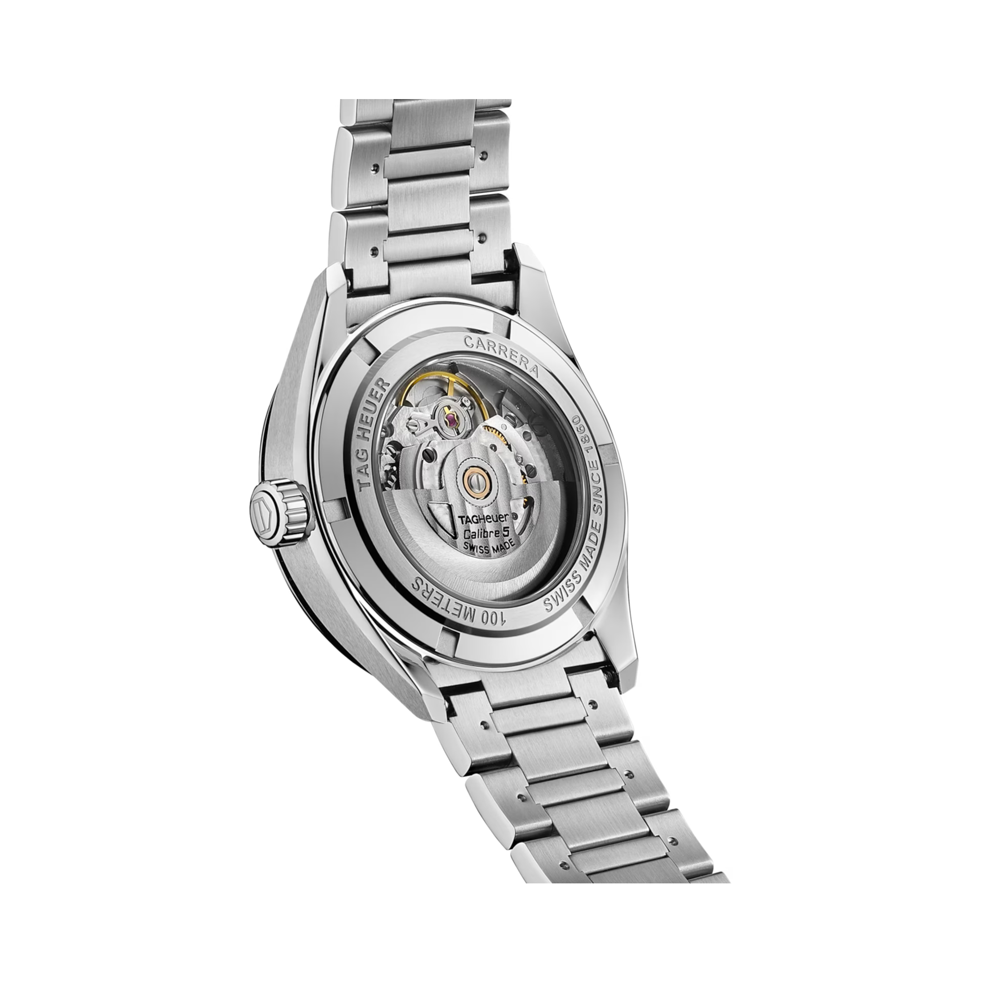 Tag Heuer Carrera Date 39mm, Silver Dial, Baton Numerals_2