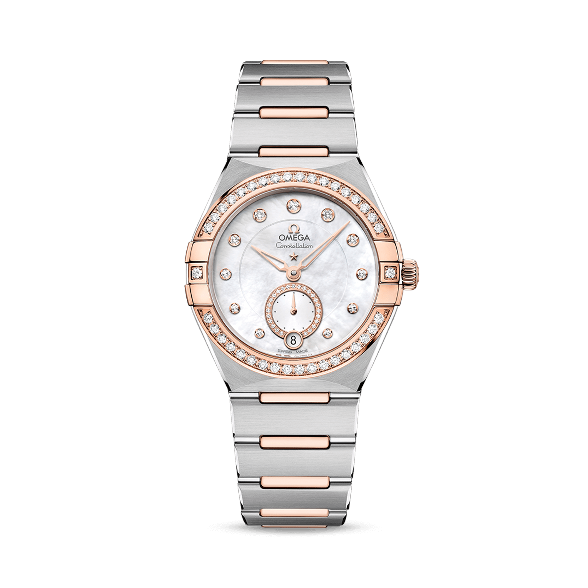 OMEGA Constellation Small Seconds 34mm, Mother of Pearl Dial, Diamond Numerals_1
