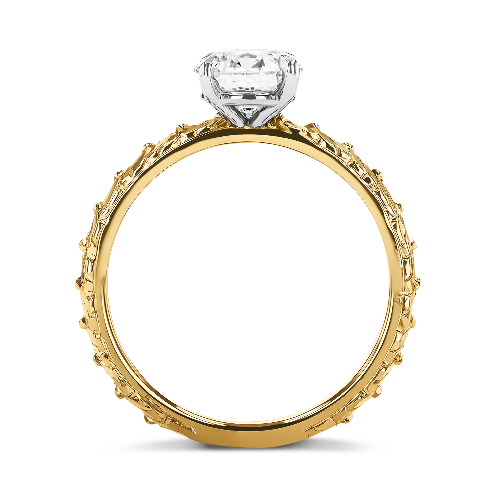 Apple Blossom 1.51ct Diamond Solitaire Ring Brilliant cut, Claw set_3