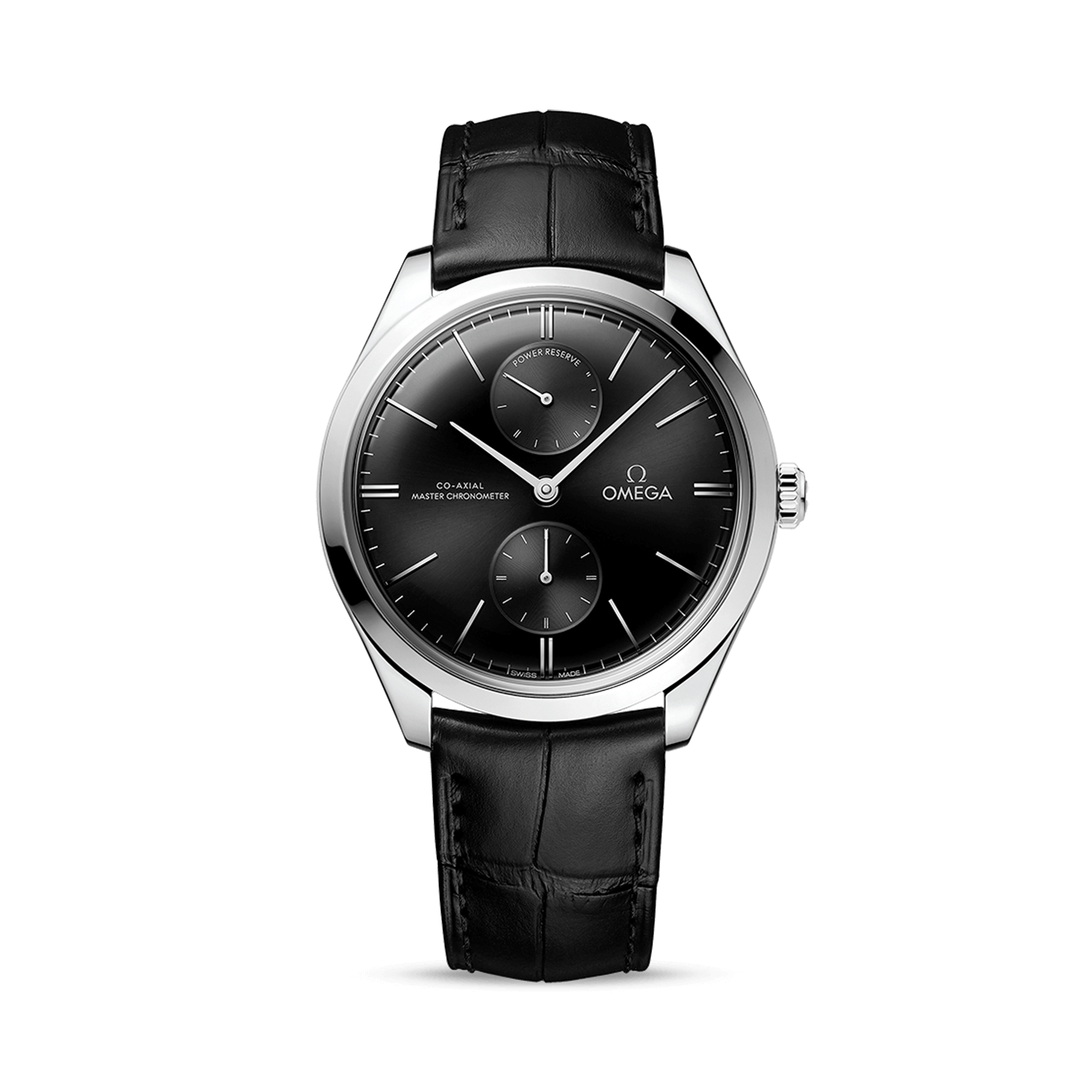 OMEGA De Ville Trésor Power Reserve 40mm, Black Dial, Baton Numerals_1