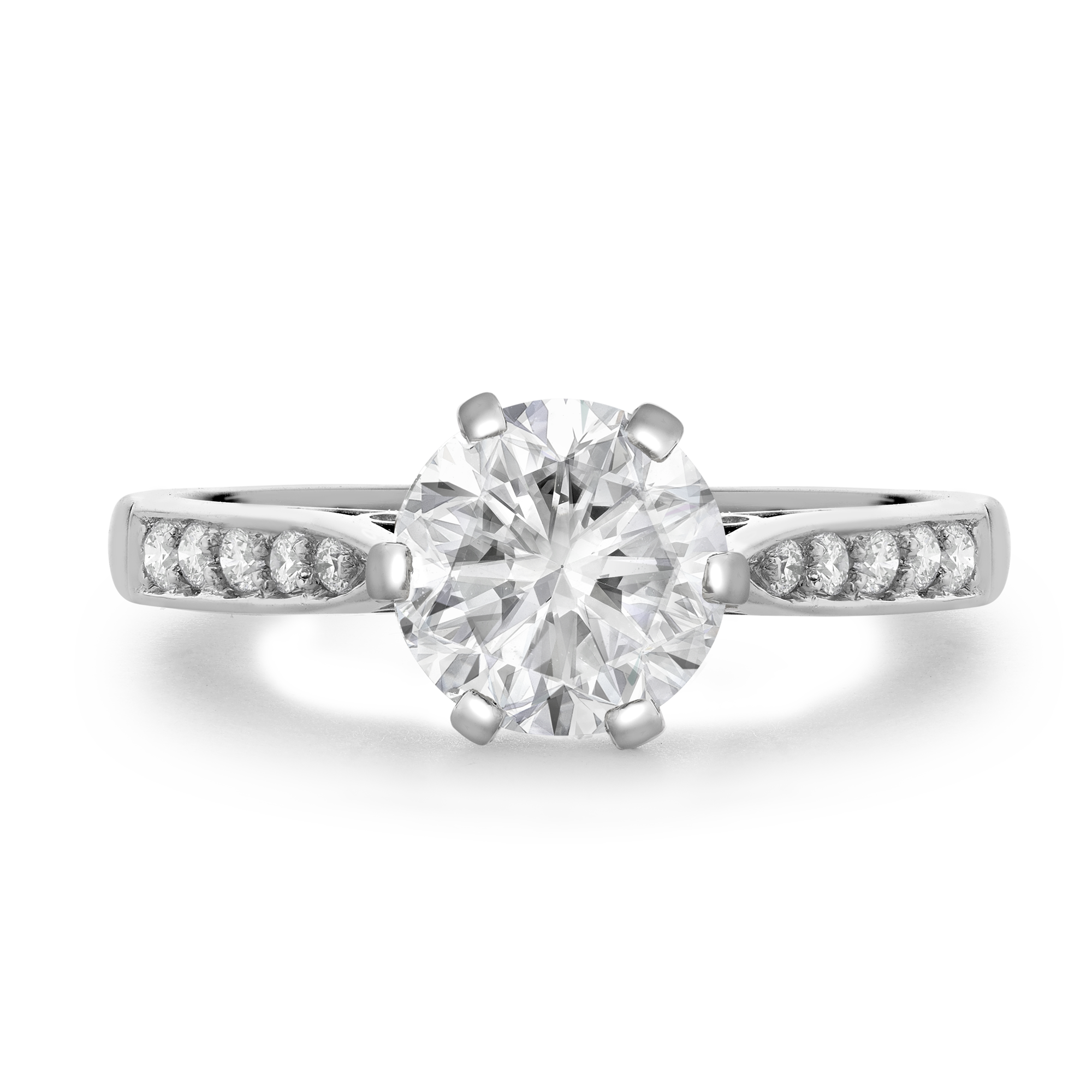 Antique Inspired 1.33ct Diamond Solitaire Ring Brilliant cut, Claw set_2