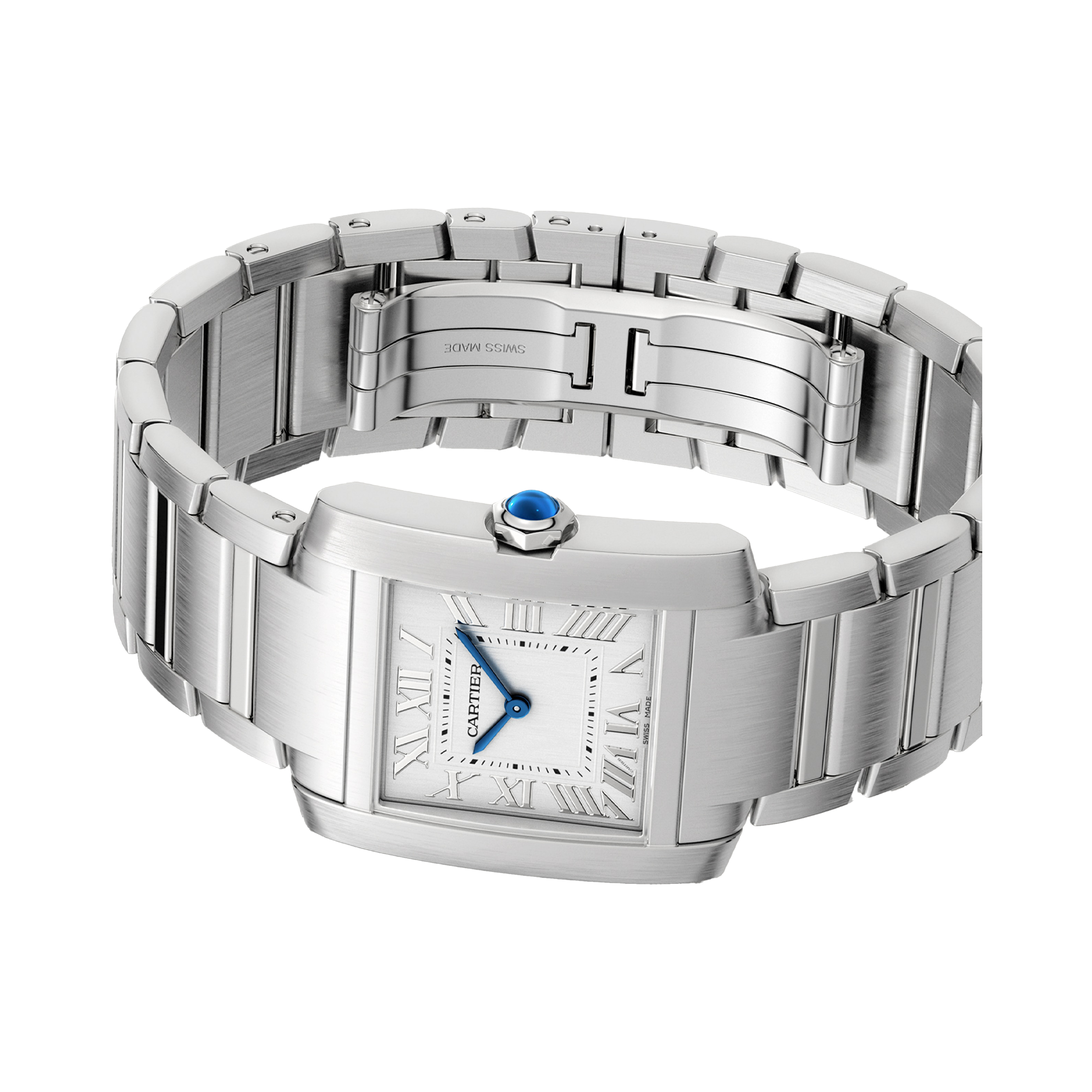 Cartier Tank Française Small, Silver Dial, Roman Numerals_4