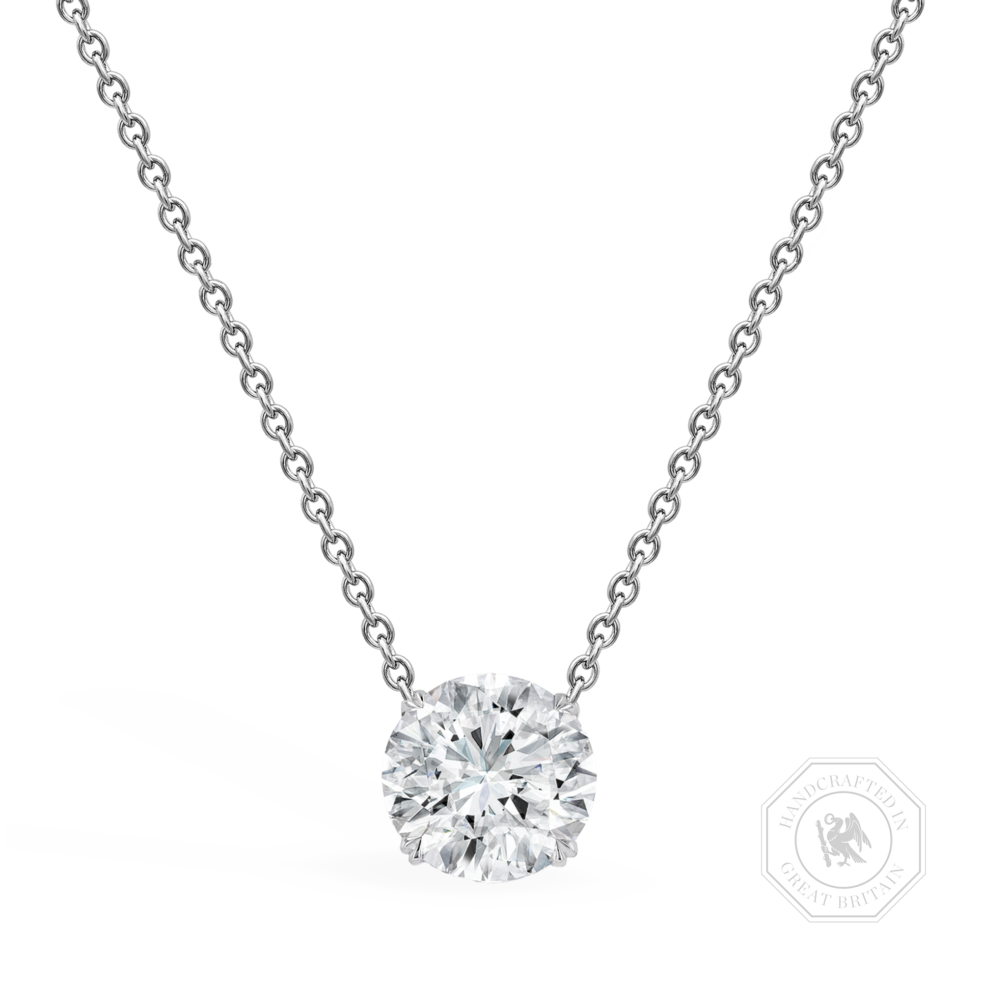 Windsor Diamond Pendant Brilliant cut, Claw set_1